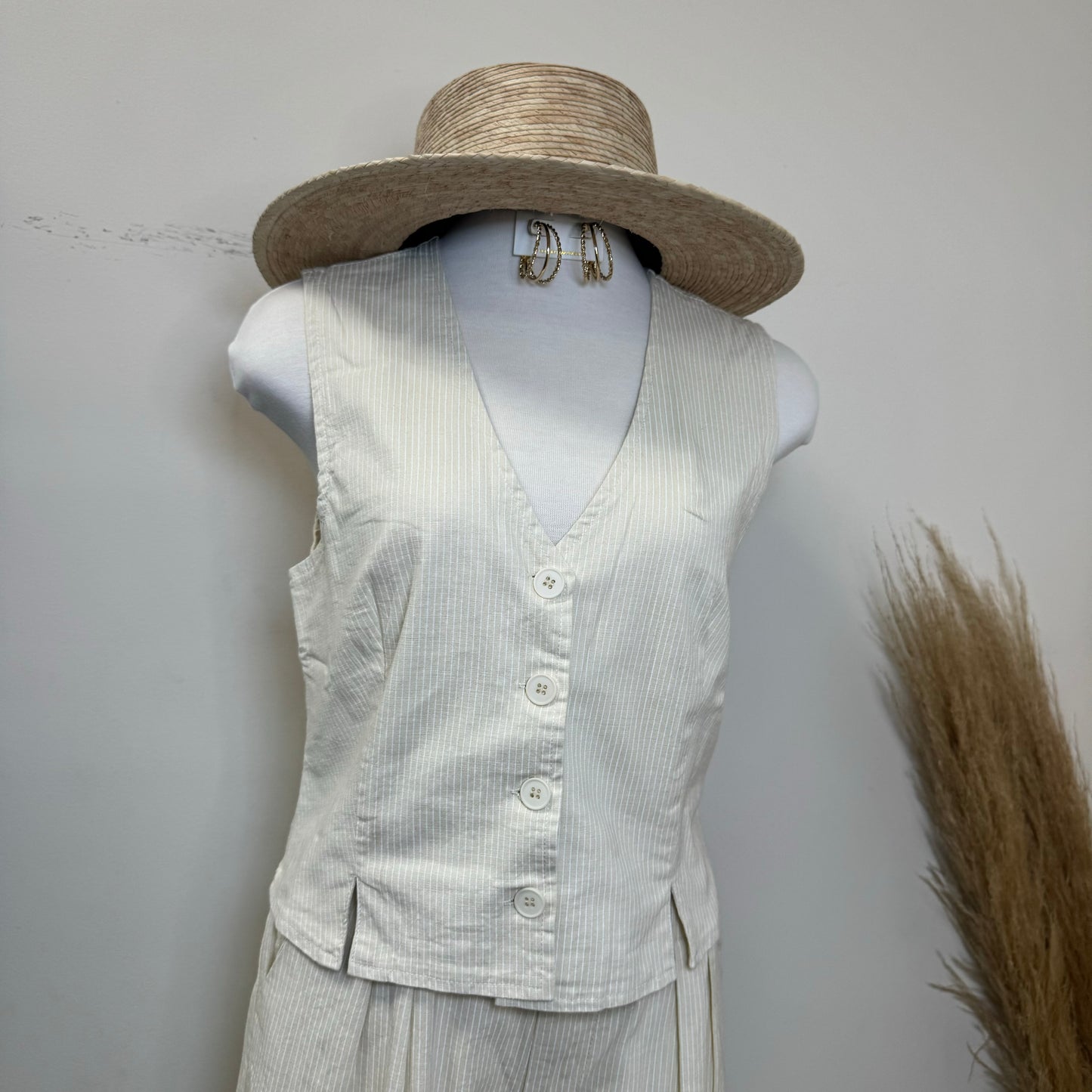 Anggy Two Piece Set-Beige
