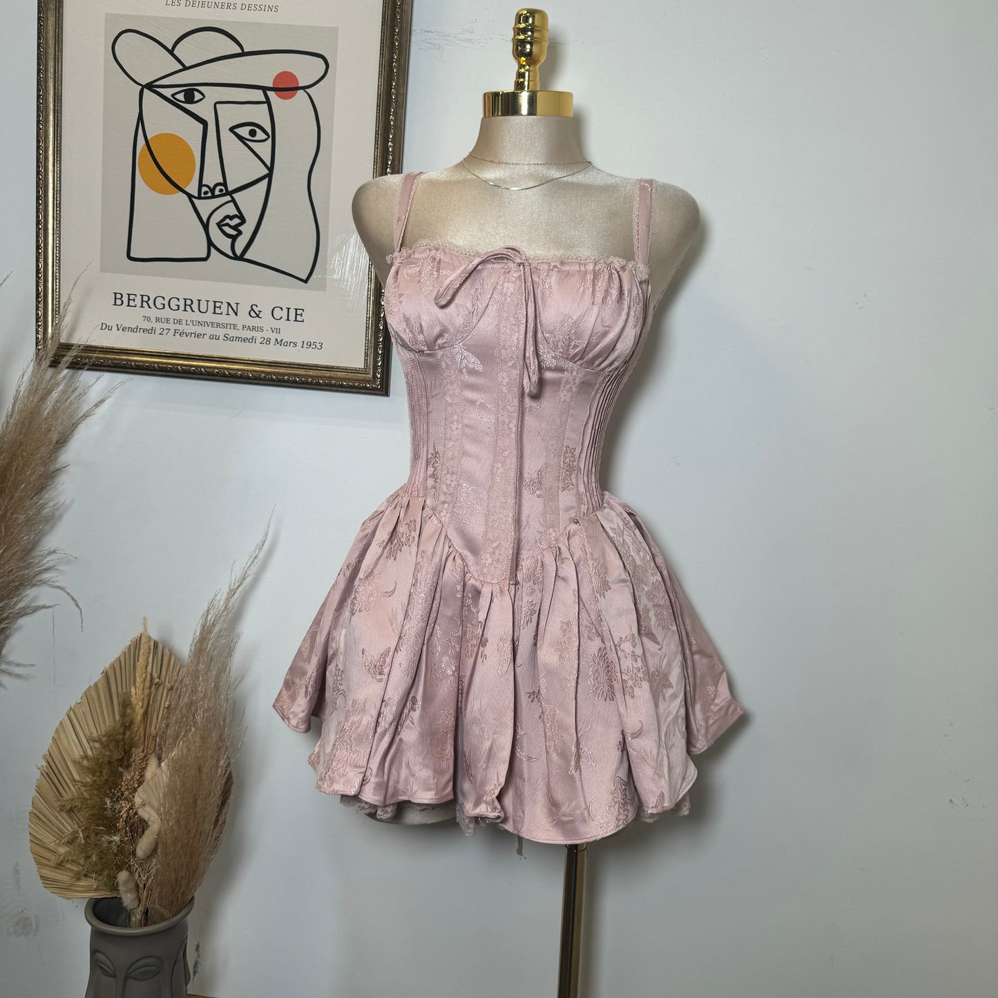 Bridgerton Corset Dress-Mauve