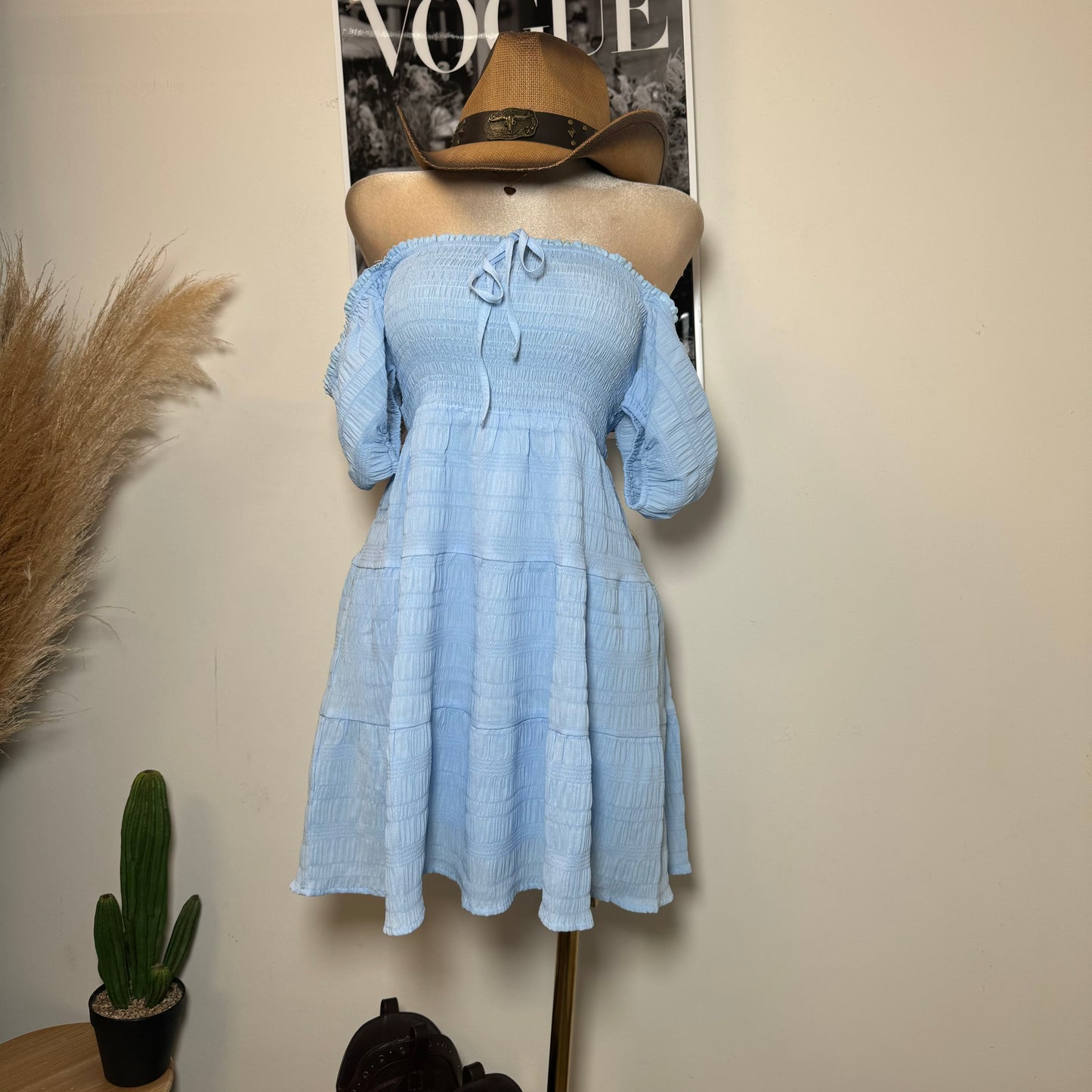 Vaquerita Dress-Baby Blue