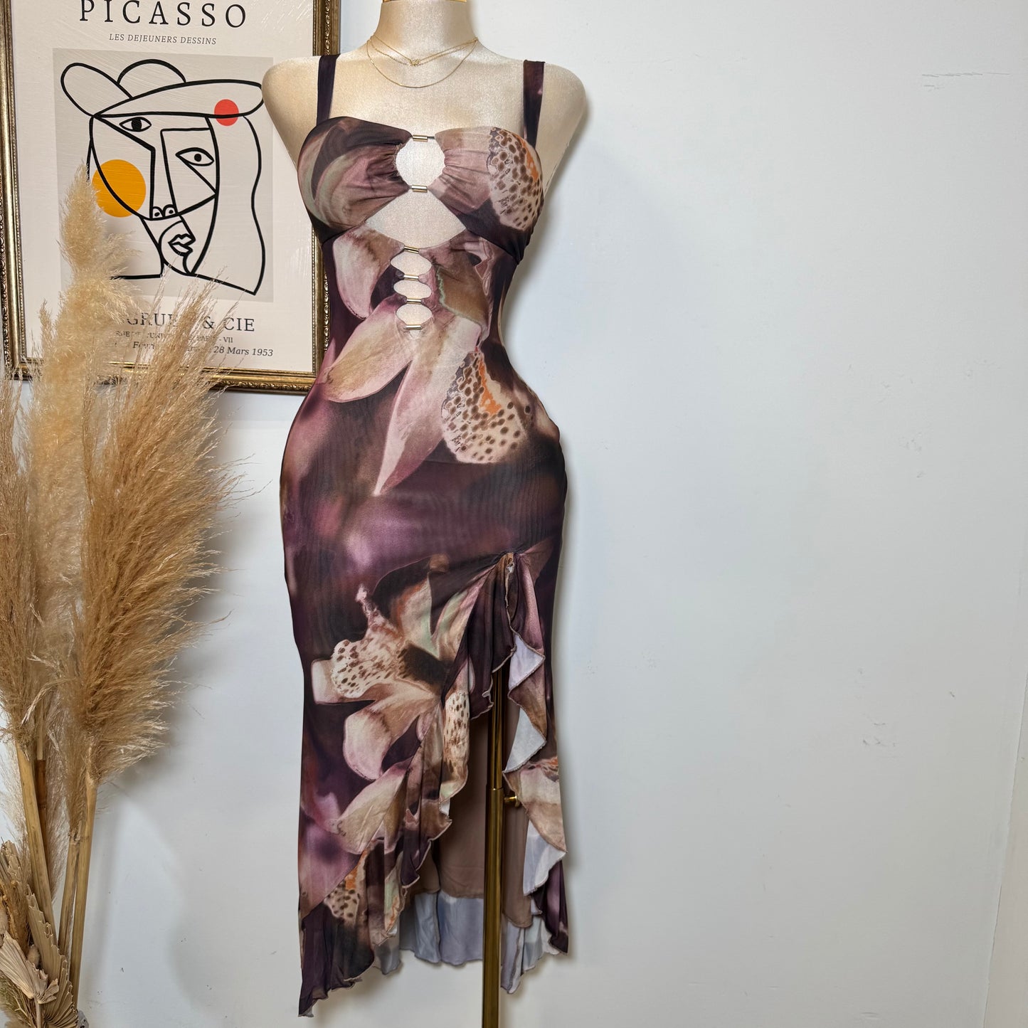 Karol Dress-Purple/Black