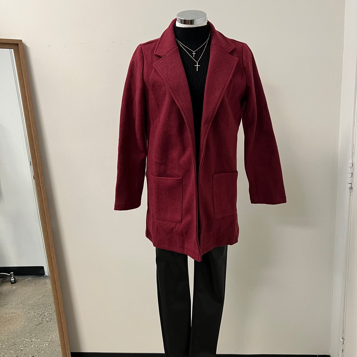 Coat -Burgundy