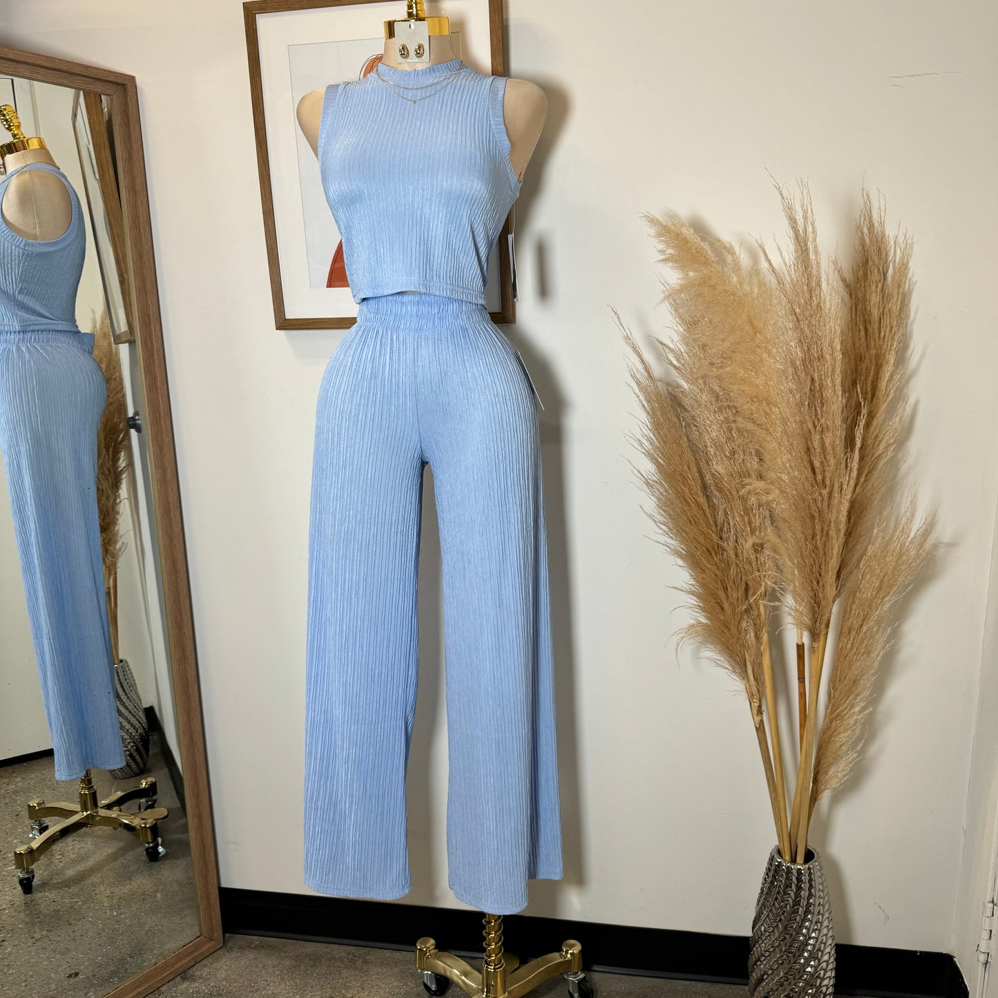 Tamara Two Piece Set-Baby Blue
