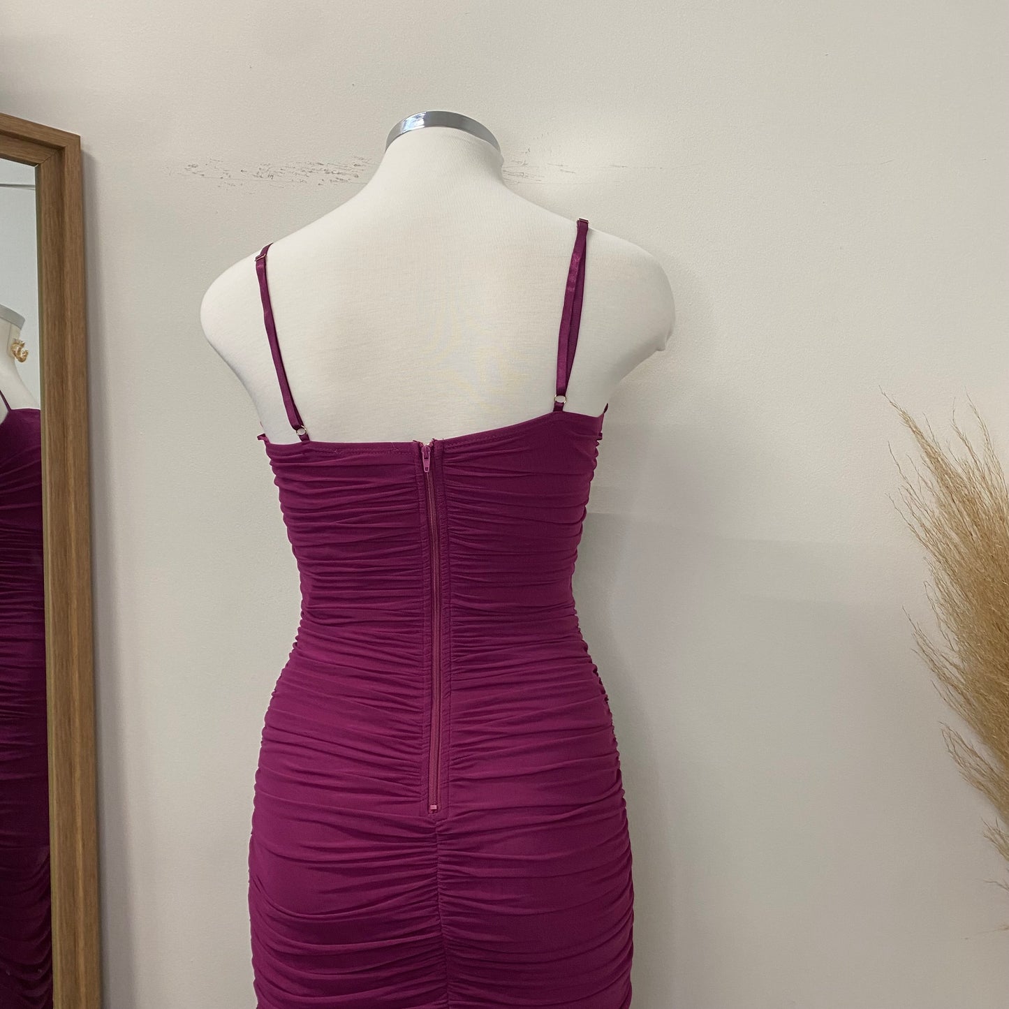 Carla Midi Dress-Sangria