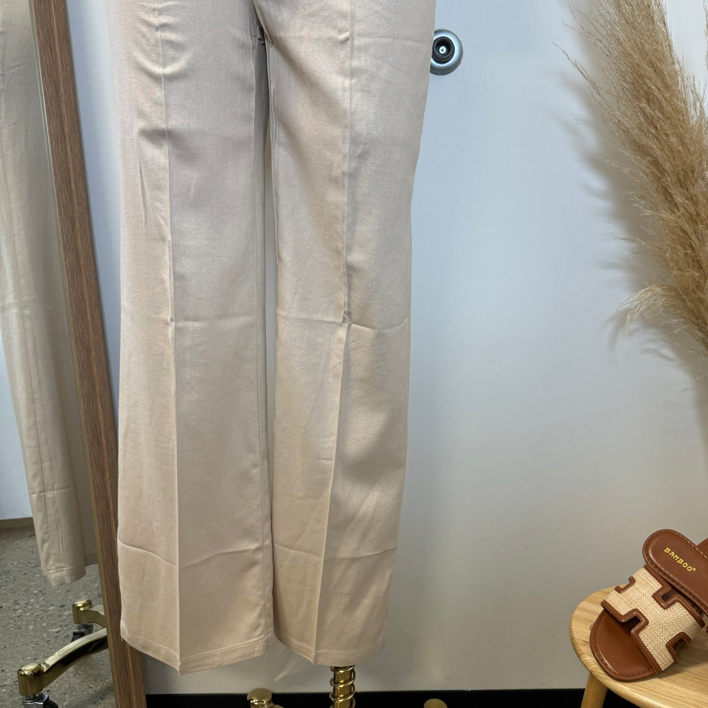 Kiora Pant Set with Belt-Beige