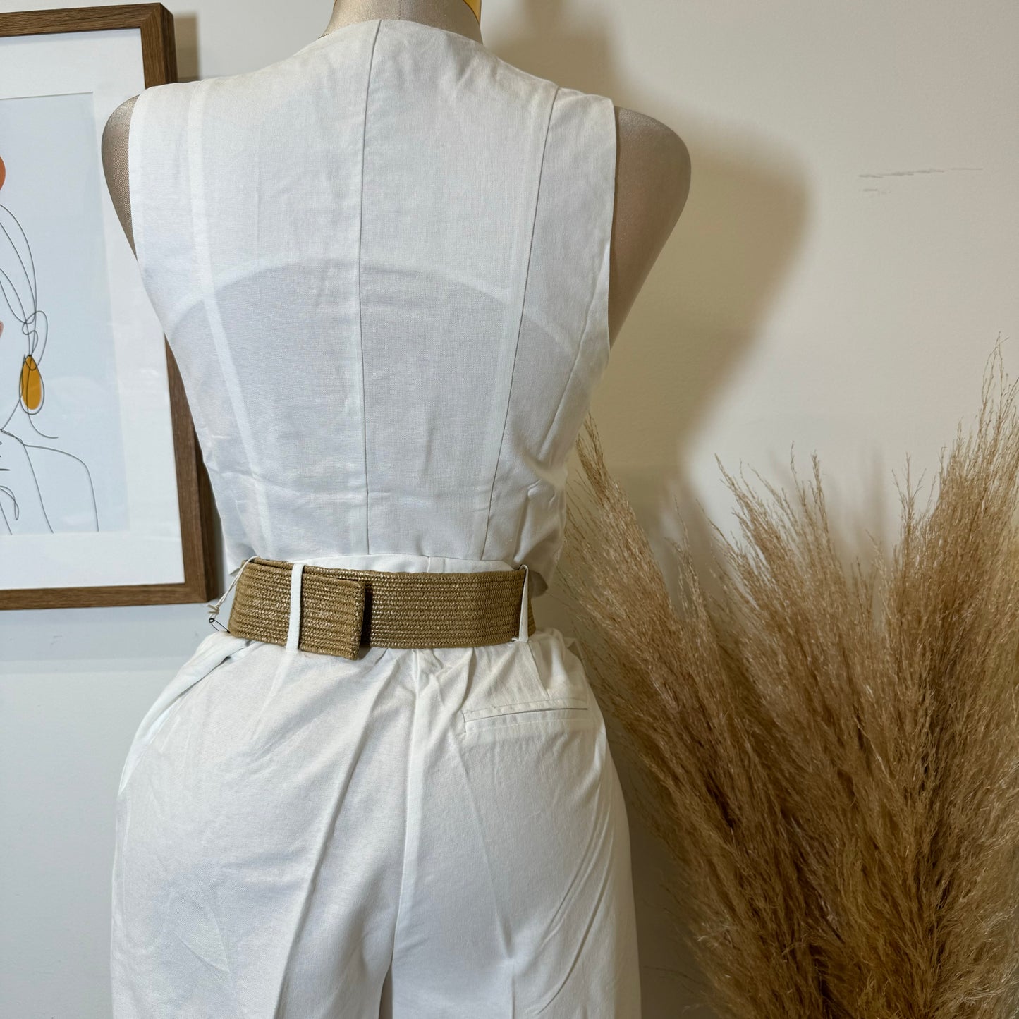 Verano Pant Two Piece Set-White