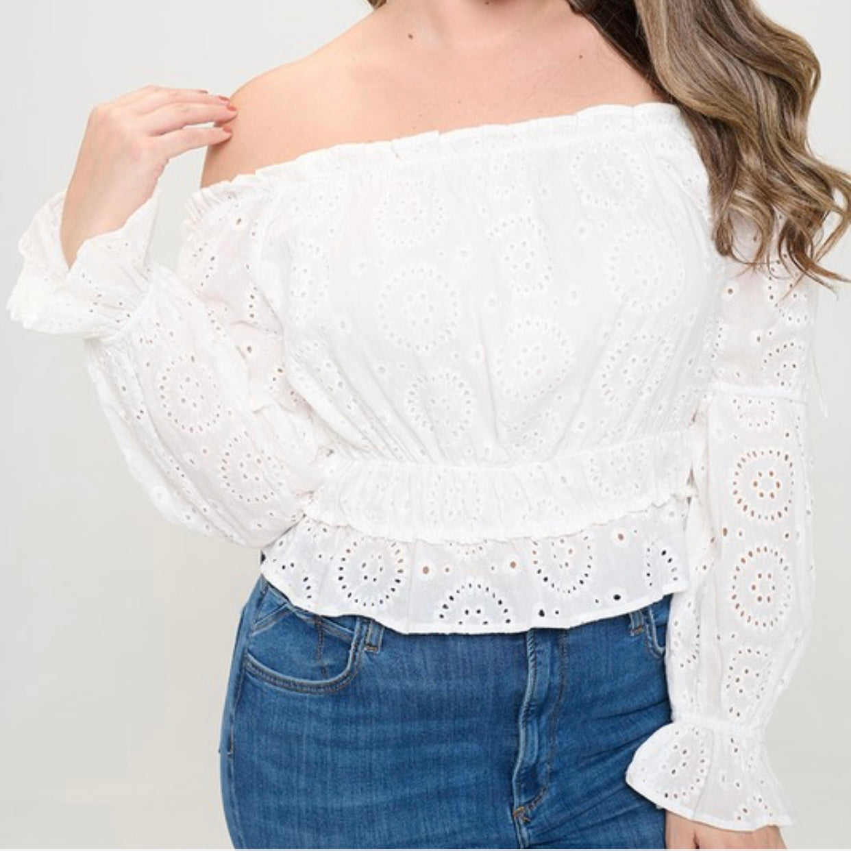 Lace Top PL-White