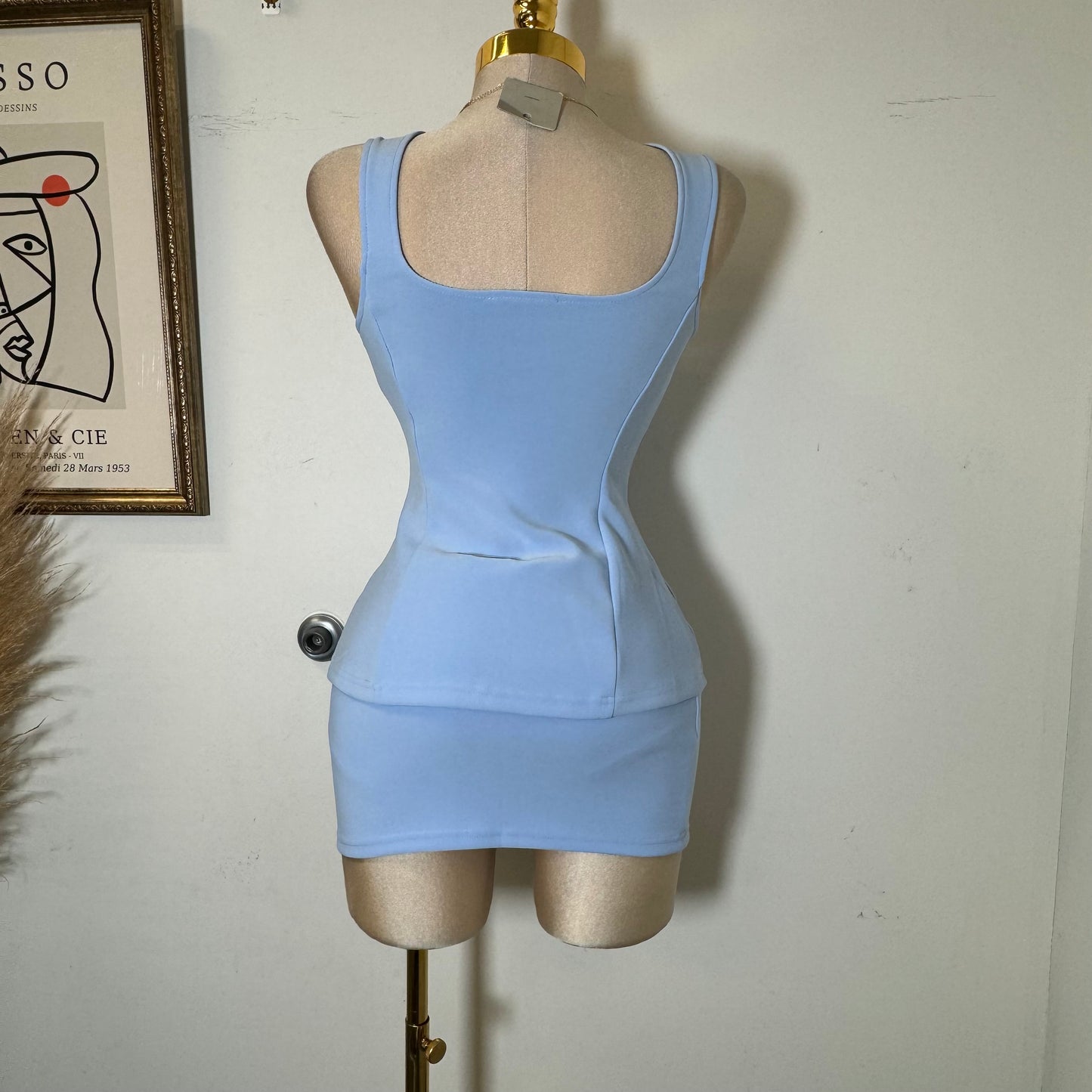 Classy Two Piece Set-Baby Blue