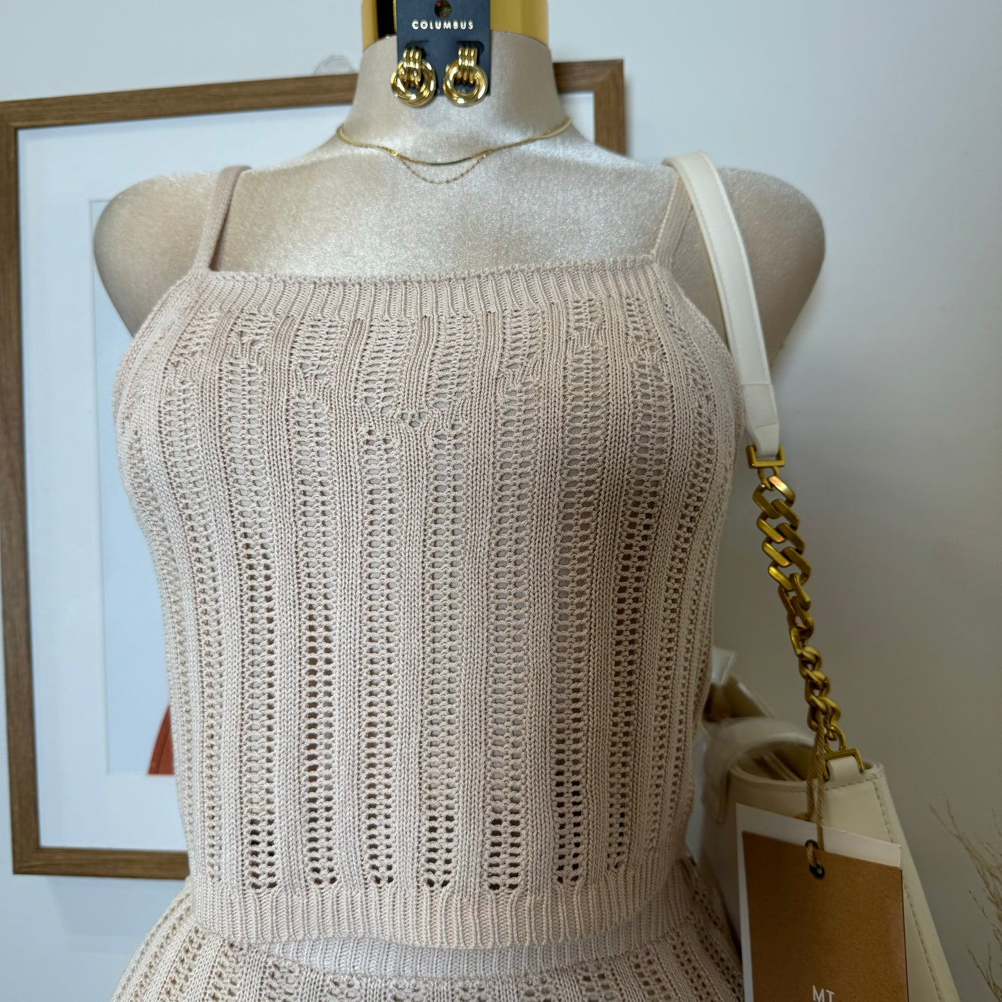 Vacation Skirt Set-Beige