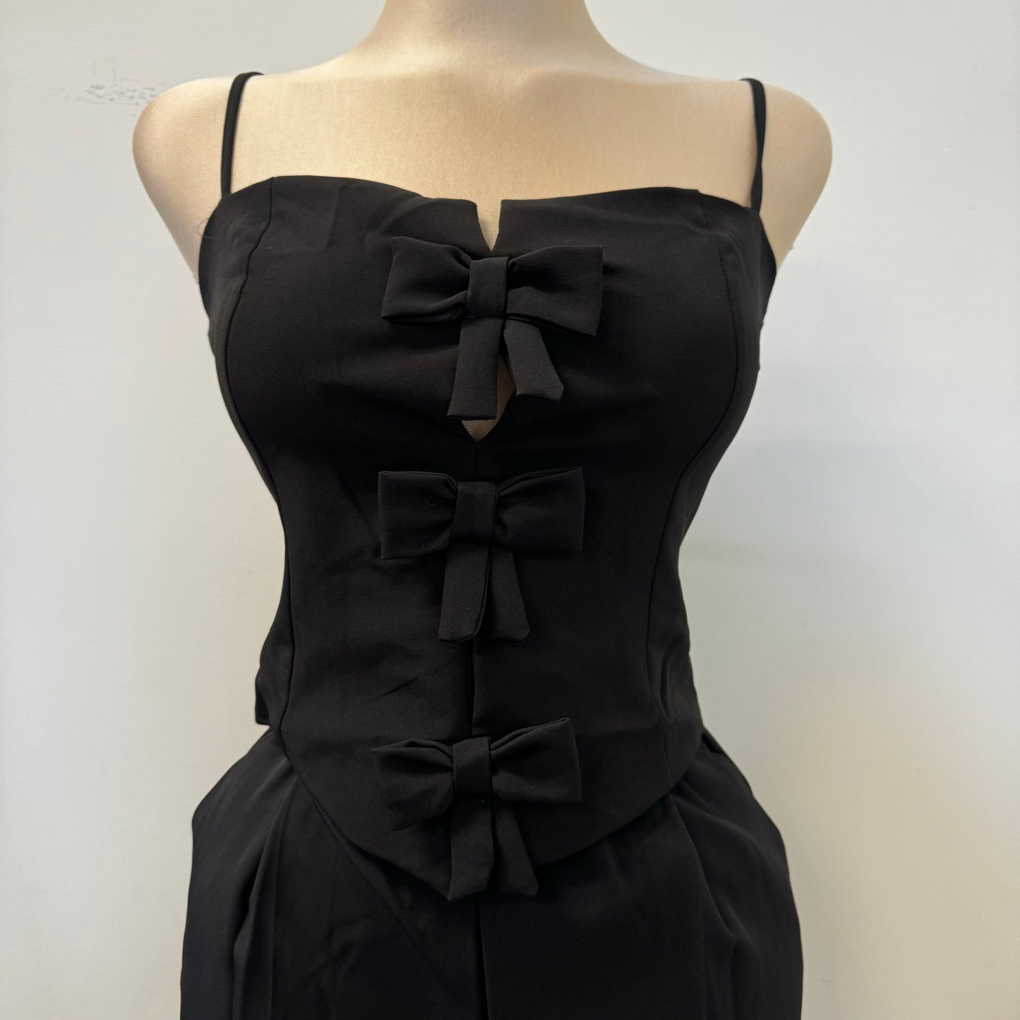 Anslie two Piece pant Set-Black