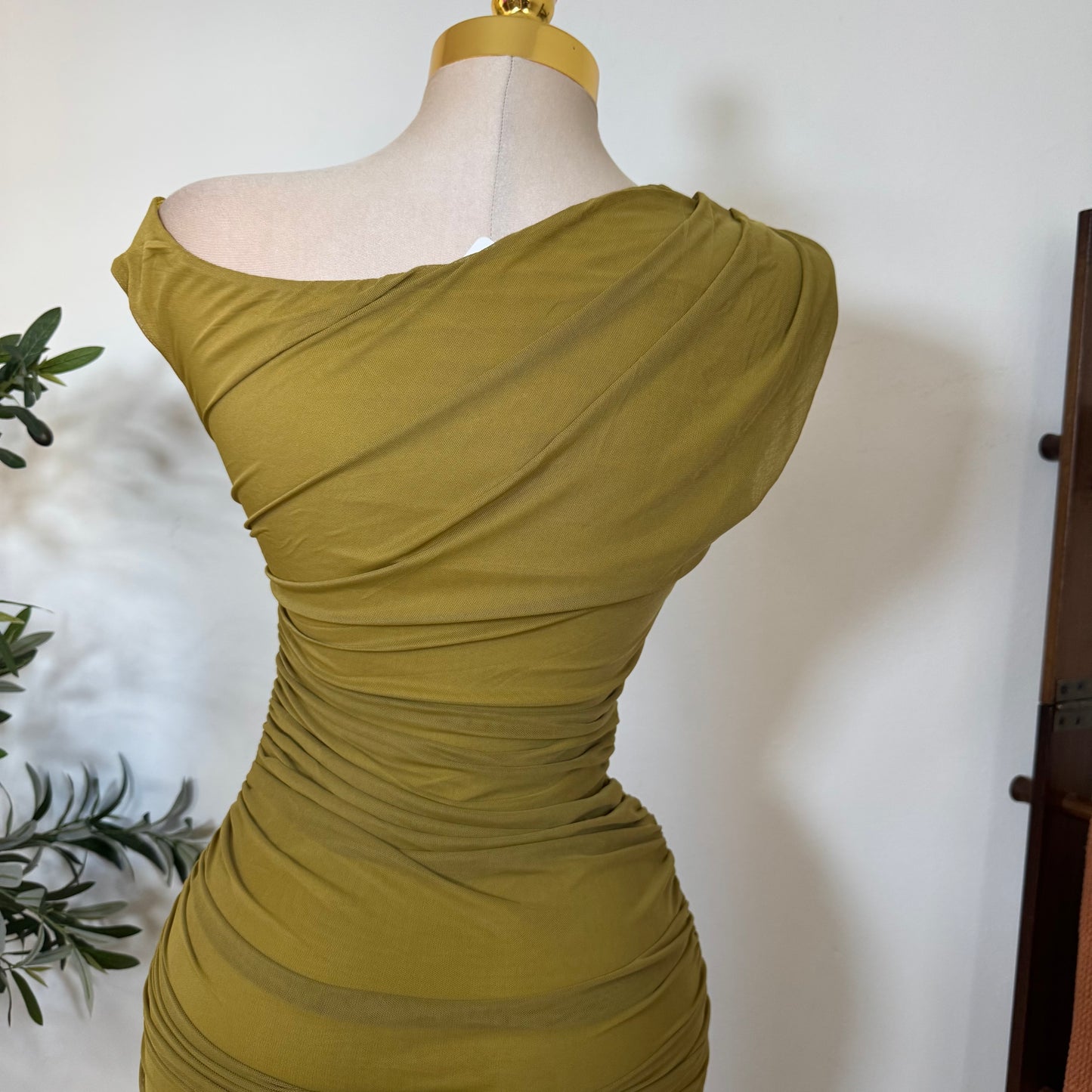 Luxi Dress-Olive