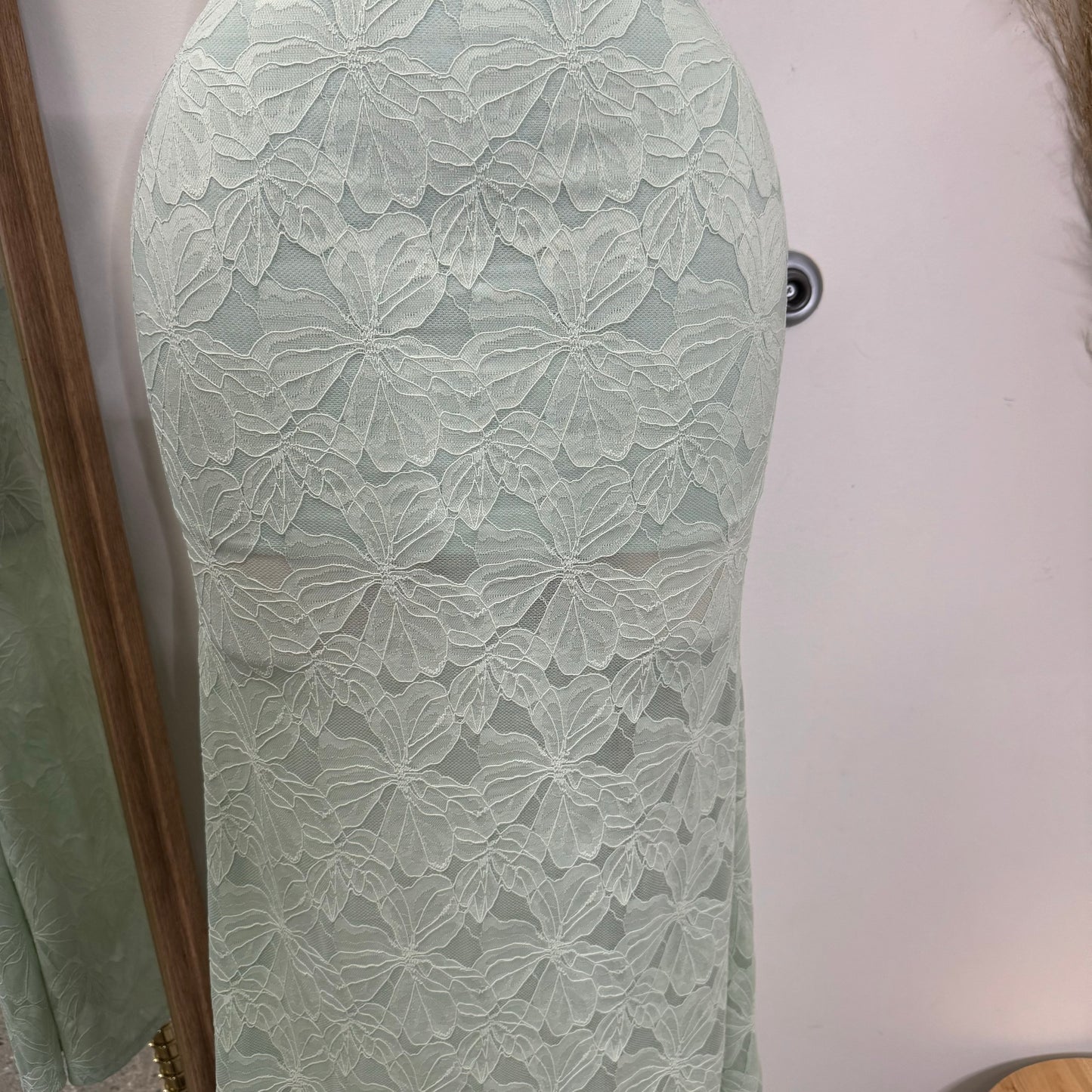 Tie Front Open Back Maxi Dress -Sage Green