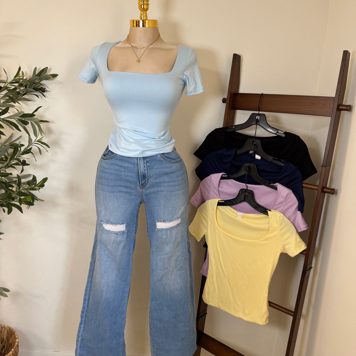 Double layered Soft Material Top
