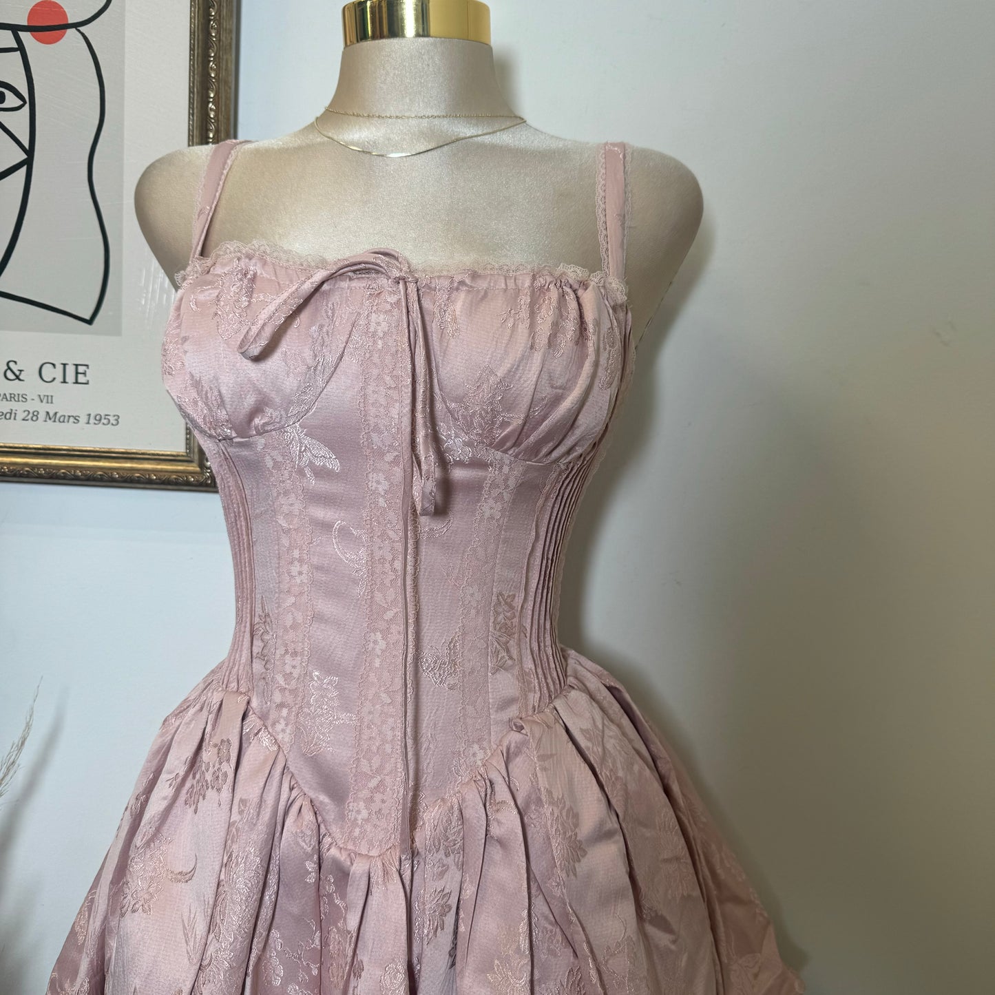 Bridgerton Corset Dress-Mauve