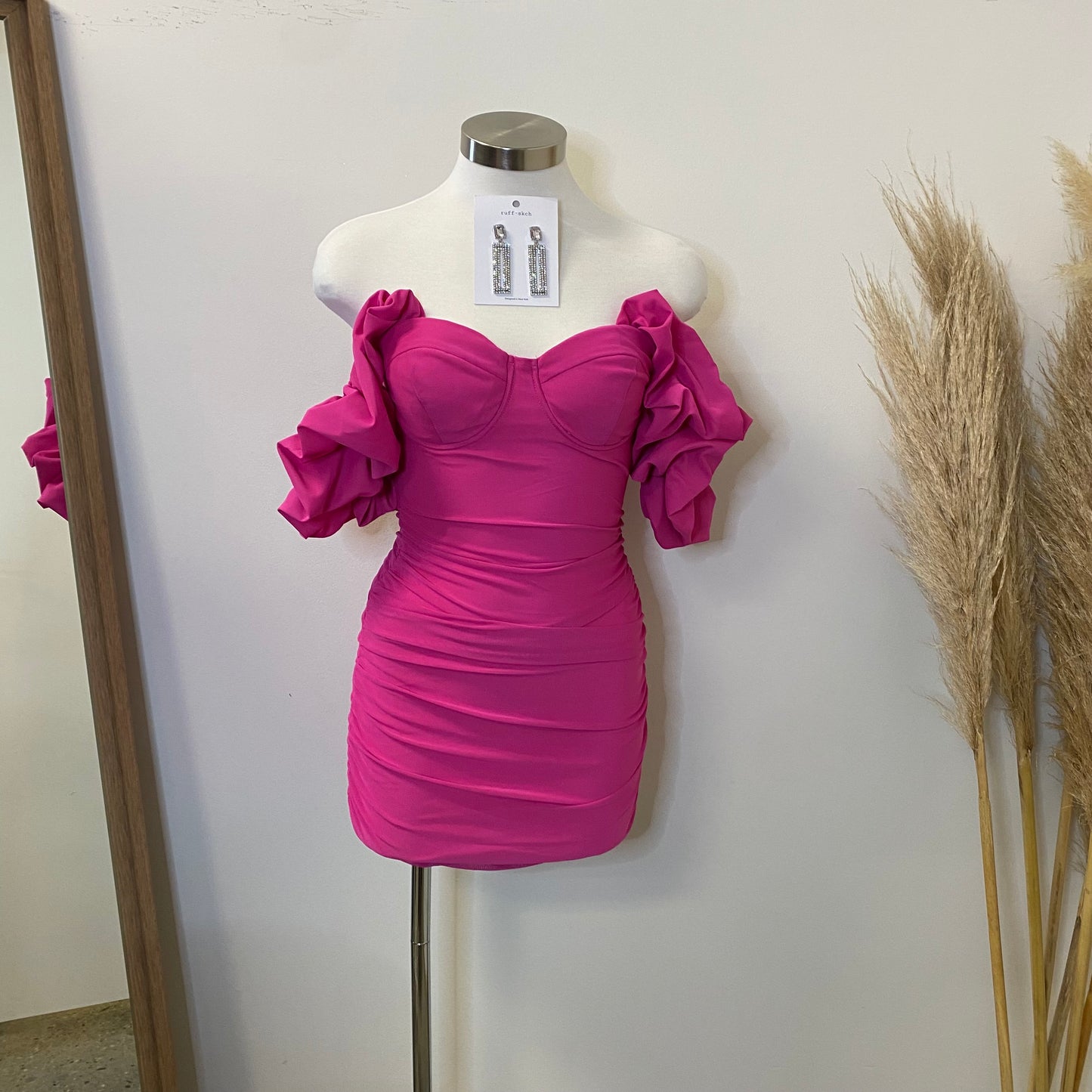 Kaisley Dress-Barbie Pink