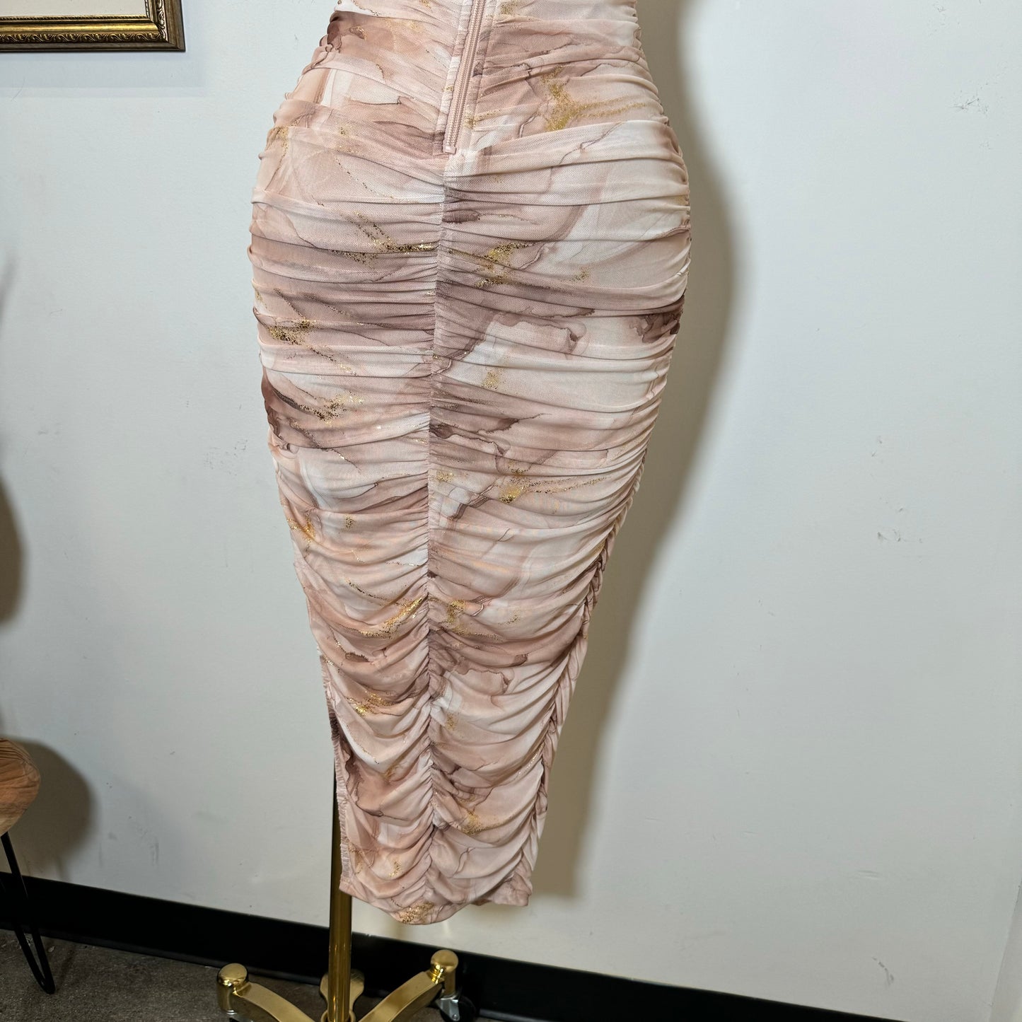 Marbel Midi Dress-Capuchino1