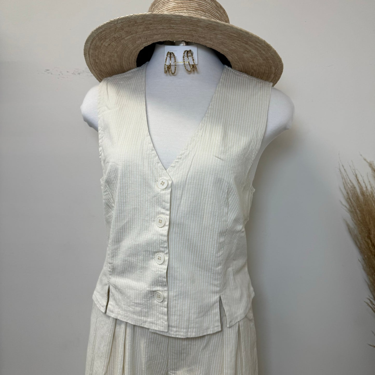 Anggy Two Piece Set-Beige