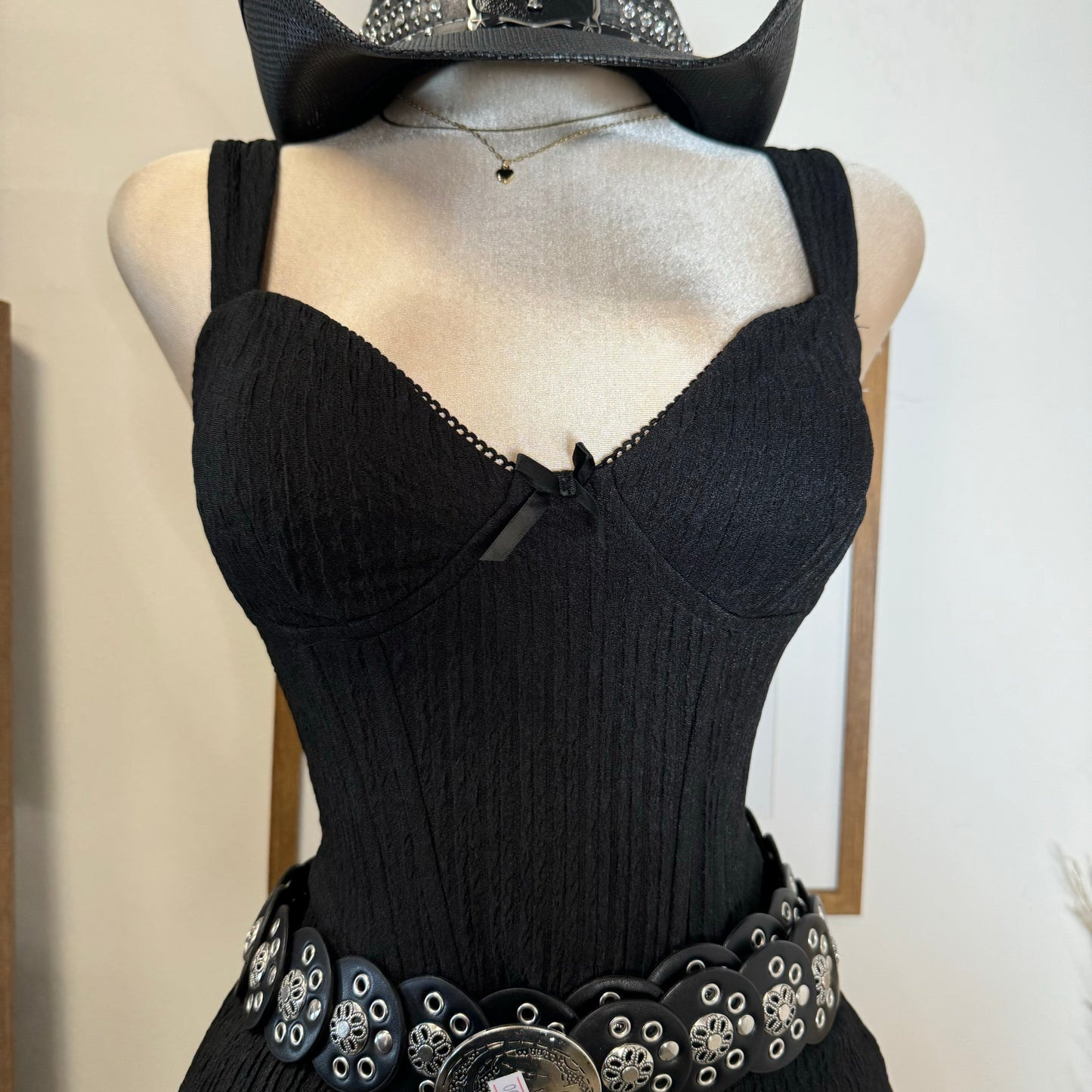 Cancun Corset Skirt Two Piece -Black1