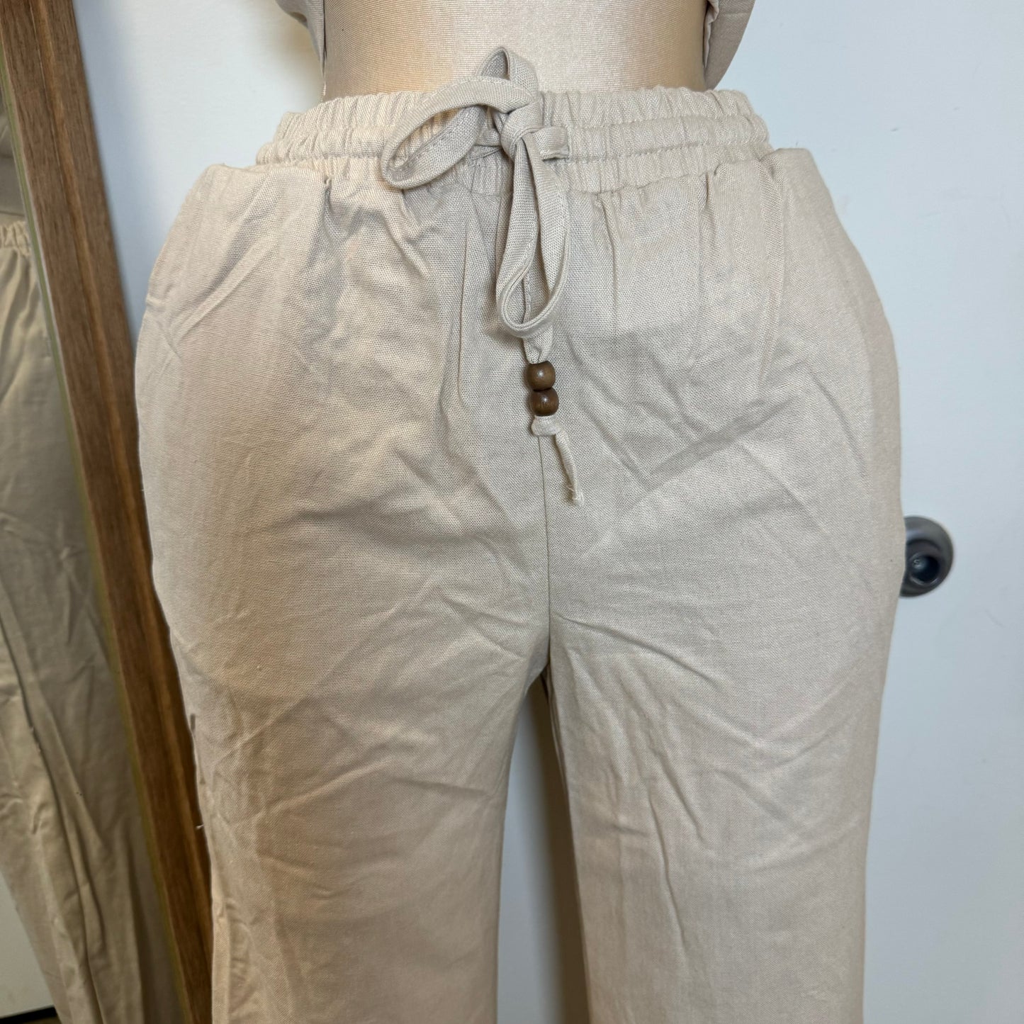 Knot Pant Set-beige