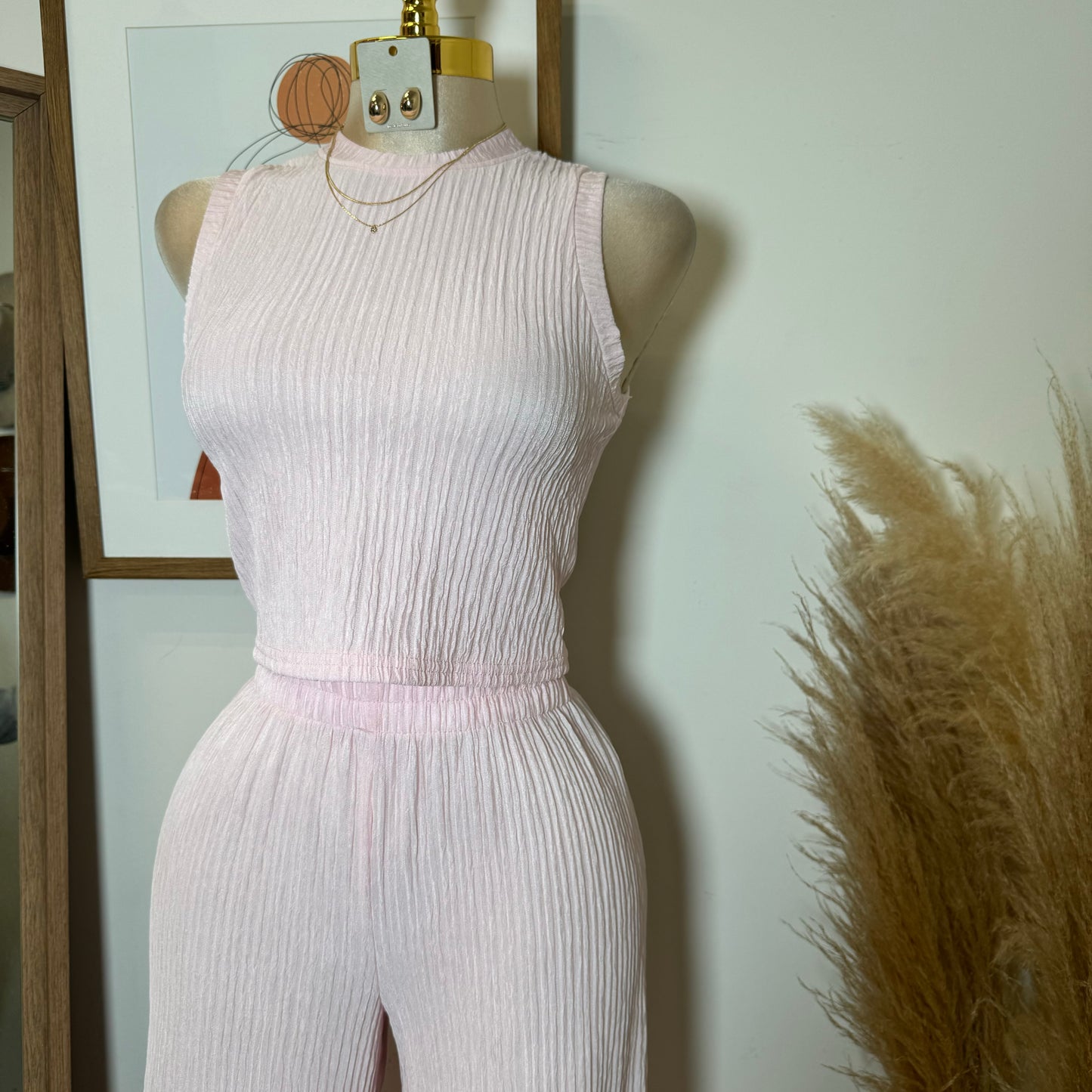 Tamara Two Piece Set-Baby Pink