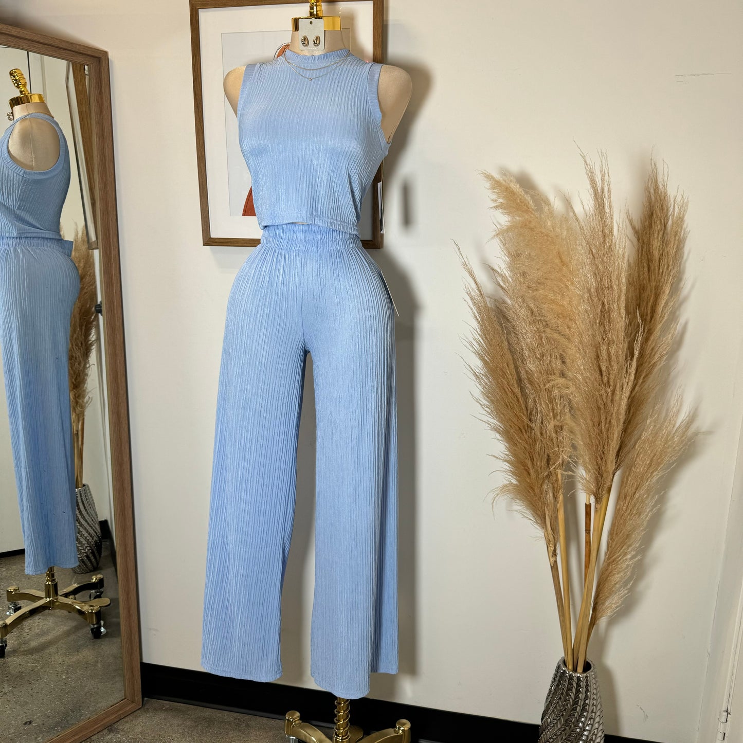 Tamara Two Piece Set-Baby Blue