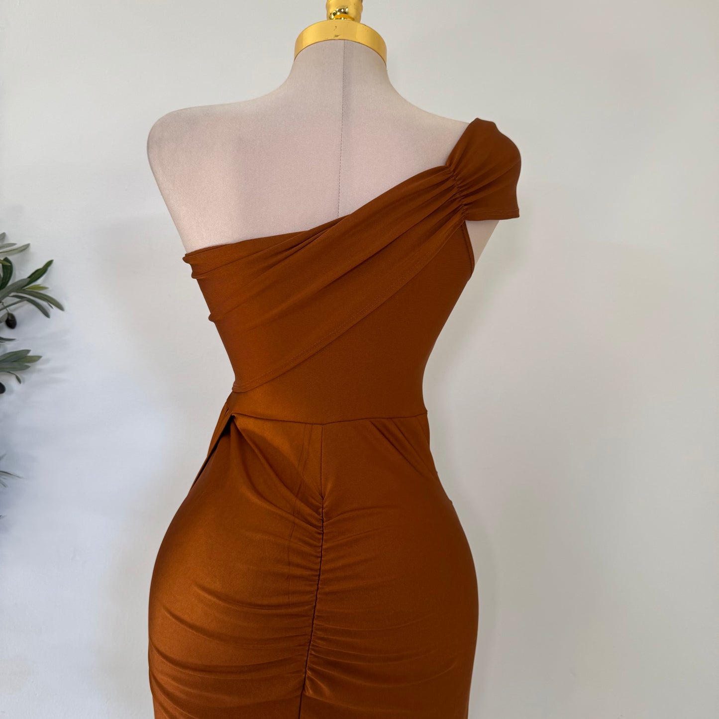 Gala Dress-Brown