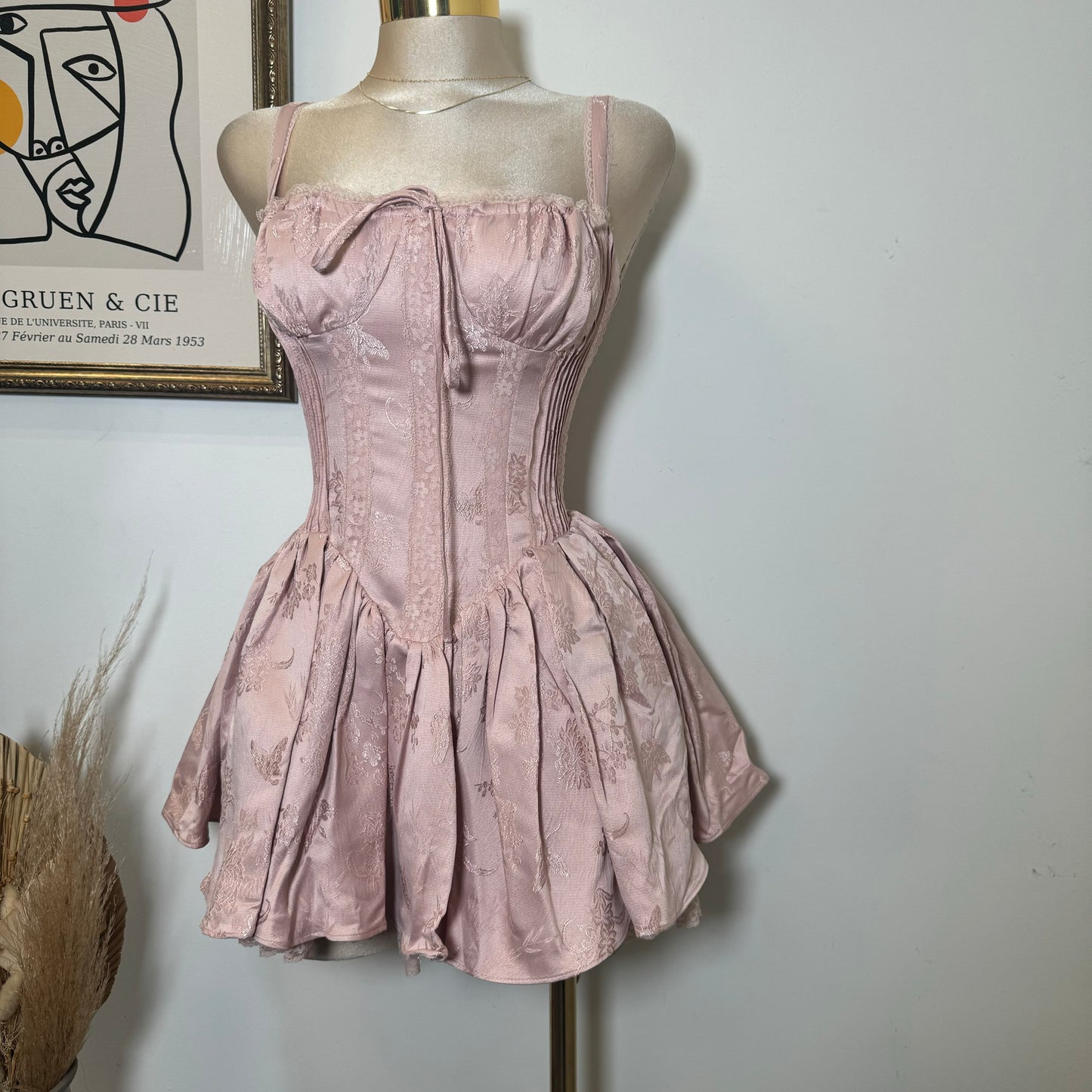 Bridgerton Corset Dress-Mauve