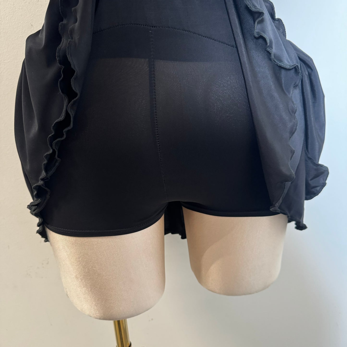 Halter Skirt Set-Black
