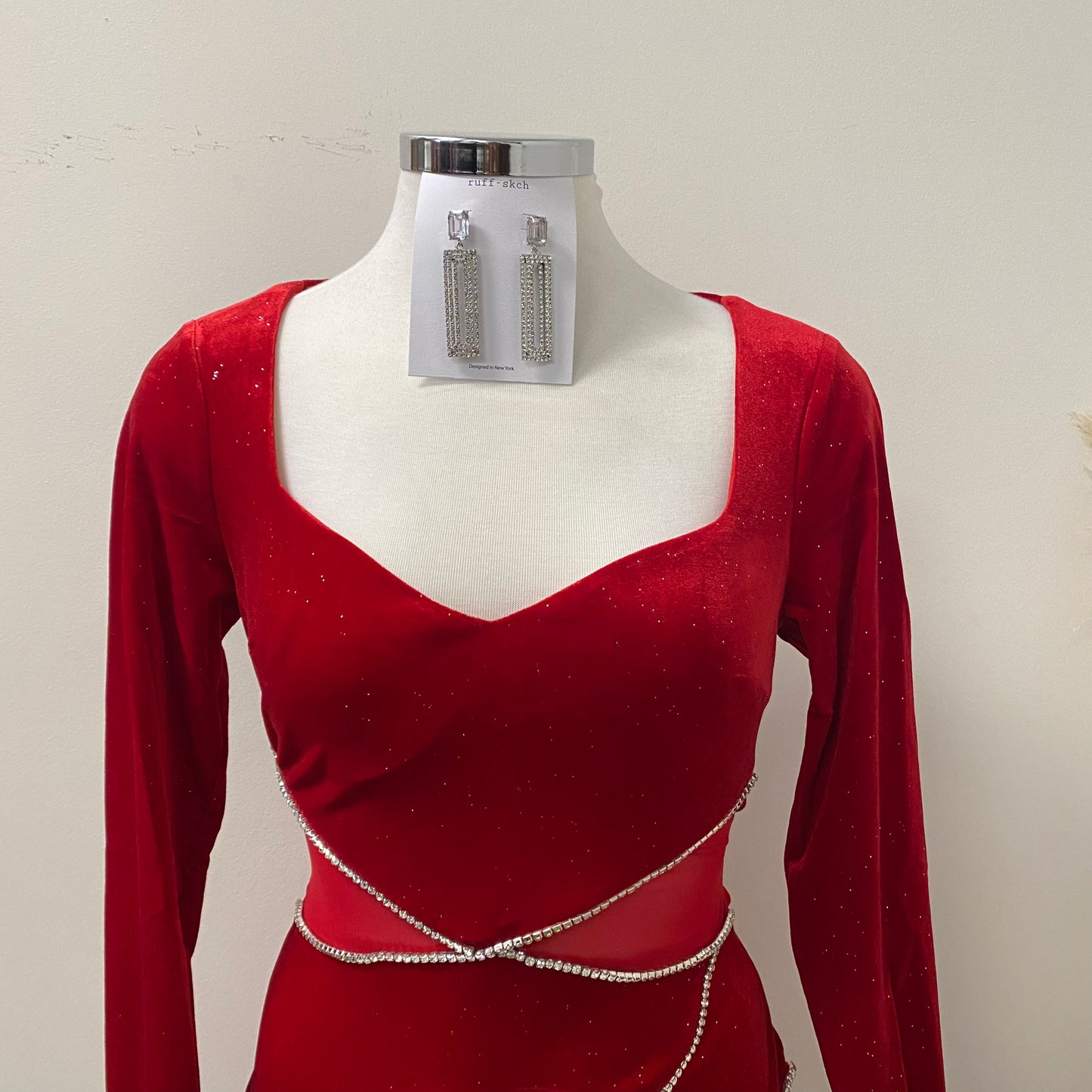 Navidad Dress-Red