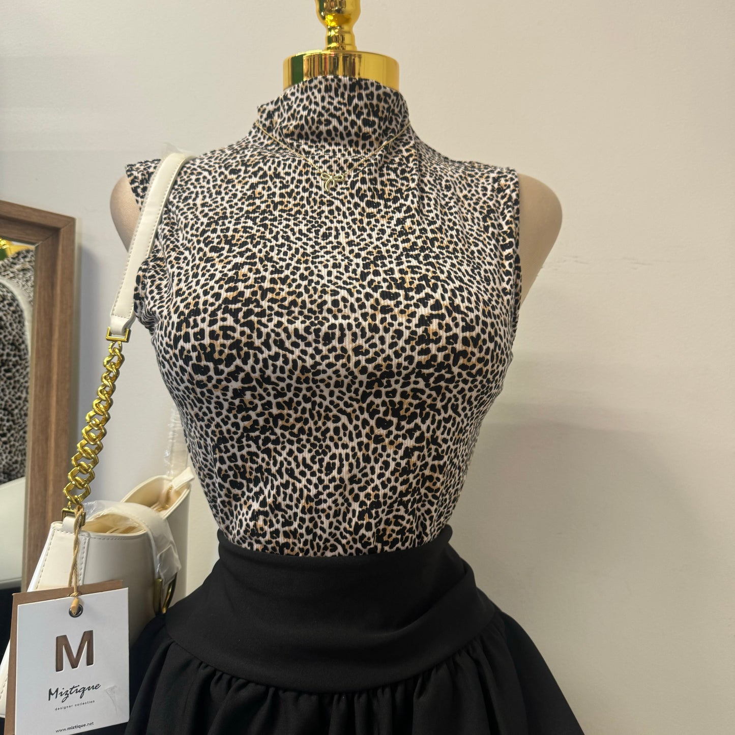 Cheetah Print Sleeveless Top-Cheetah