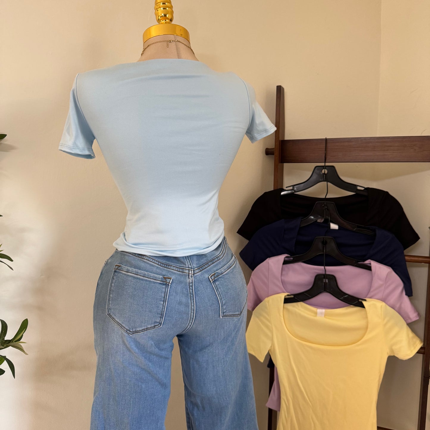 Double layered Soft Material Top