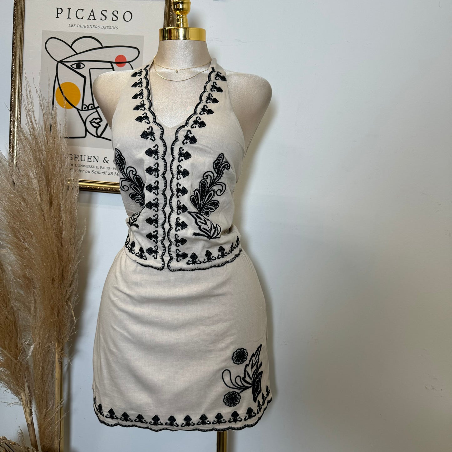 Halter Line Set-Beige