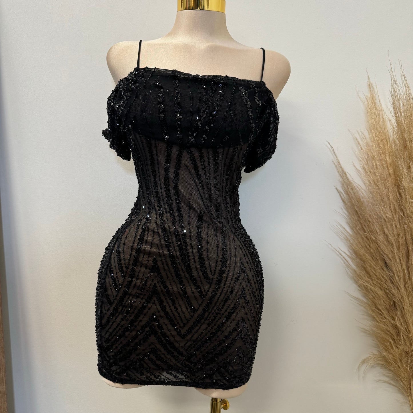 Scorpio DRESS-Black/Nude