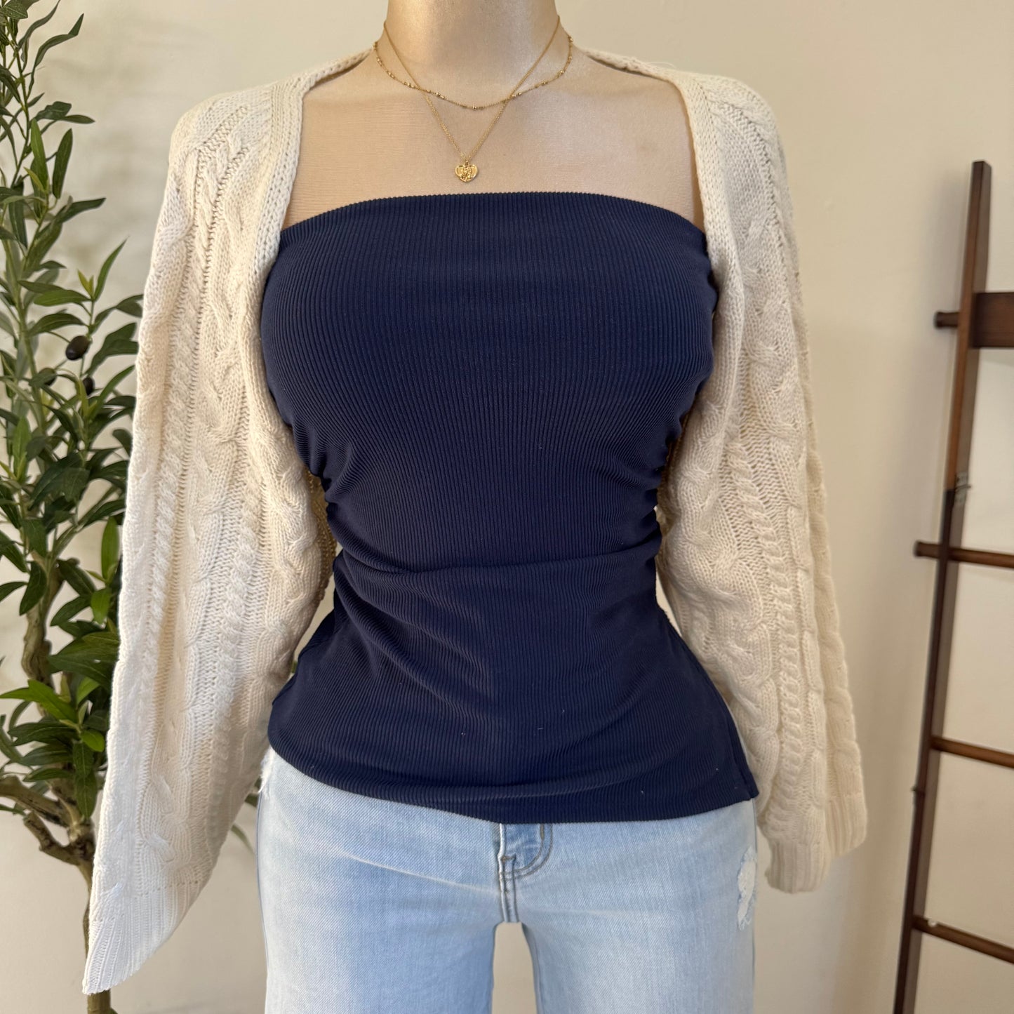 Braided Bolero -Cream