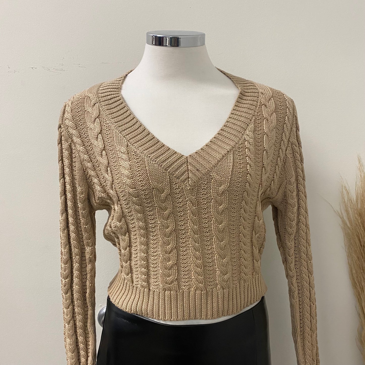 Crop Sweater -Mocha
