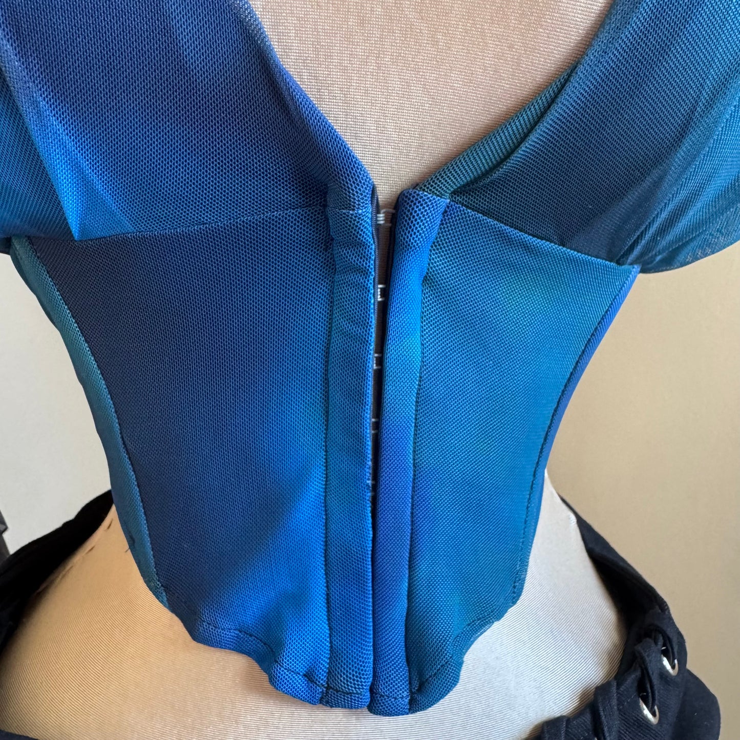 Halter corset Top-Blue