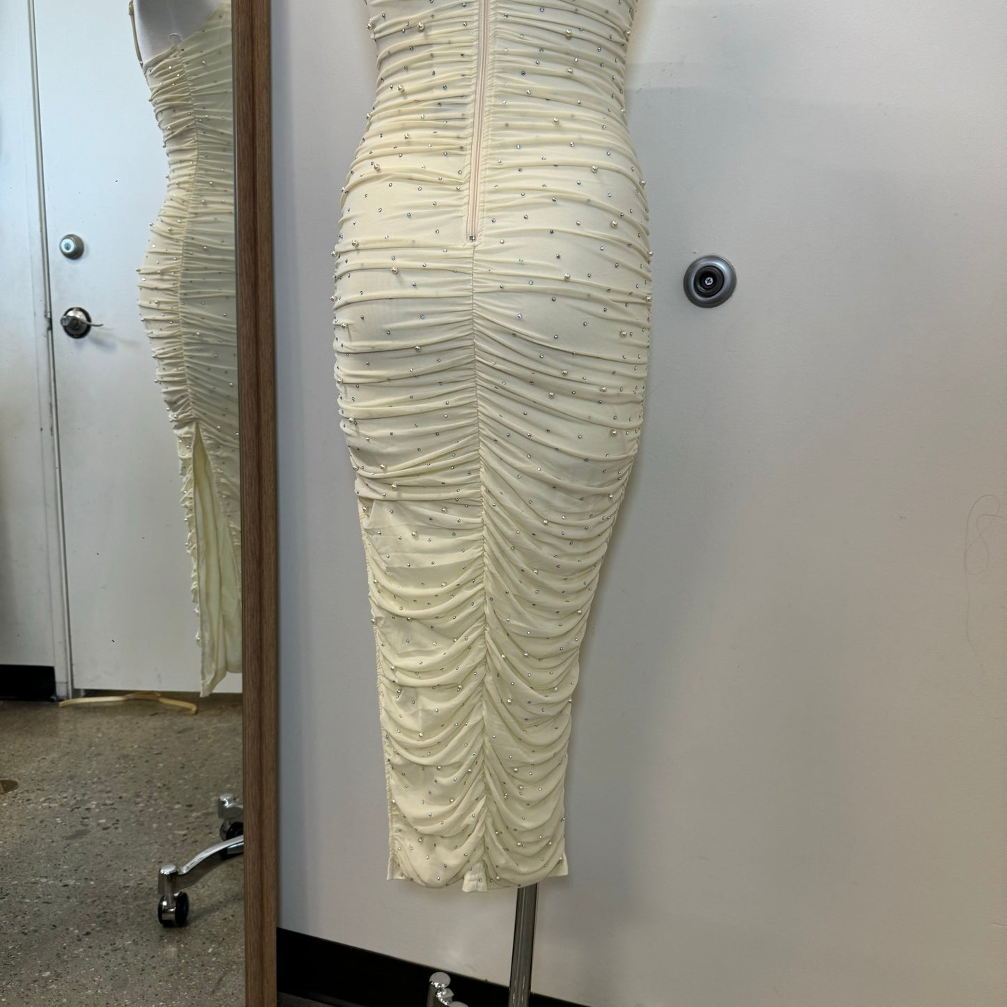 Kaeli Mesh Dress-White