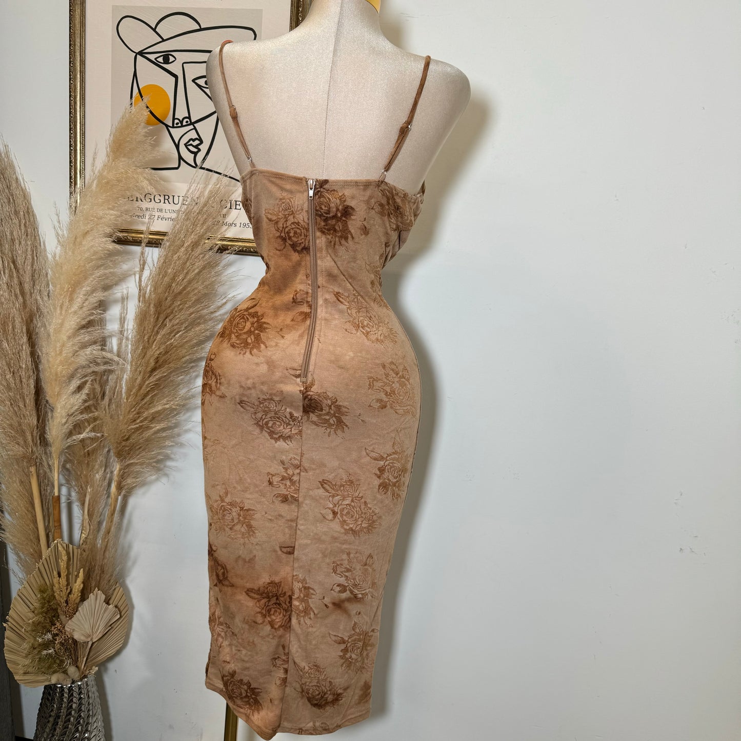 Karmika Dress-Brown