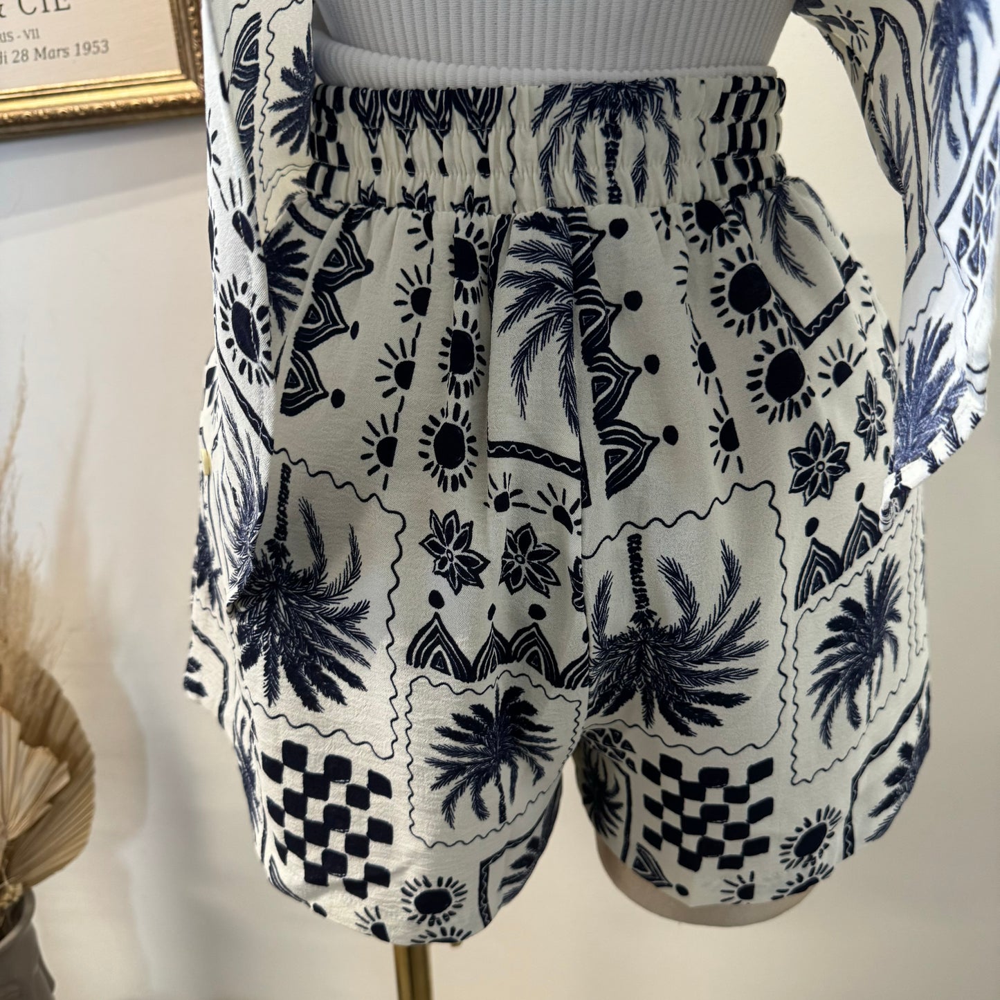 Cancun Short two piece set-Blue