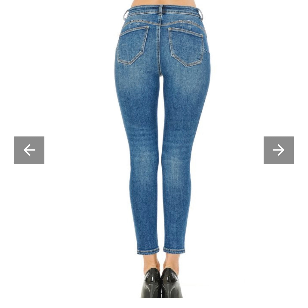 90800 Push Up Skinny Jeans-Dark