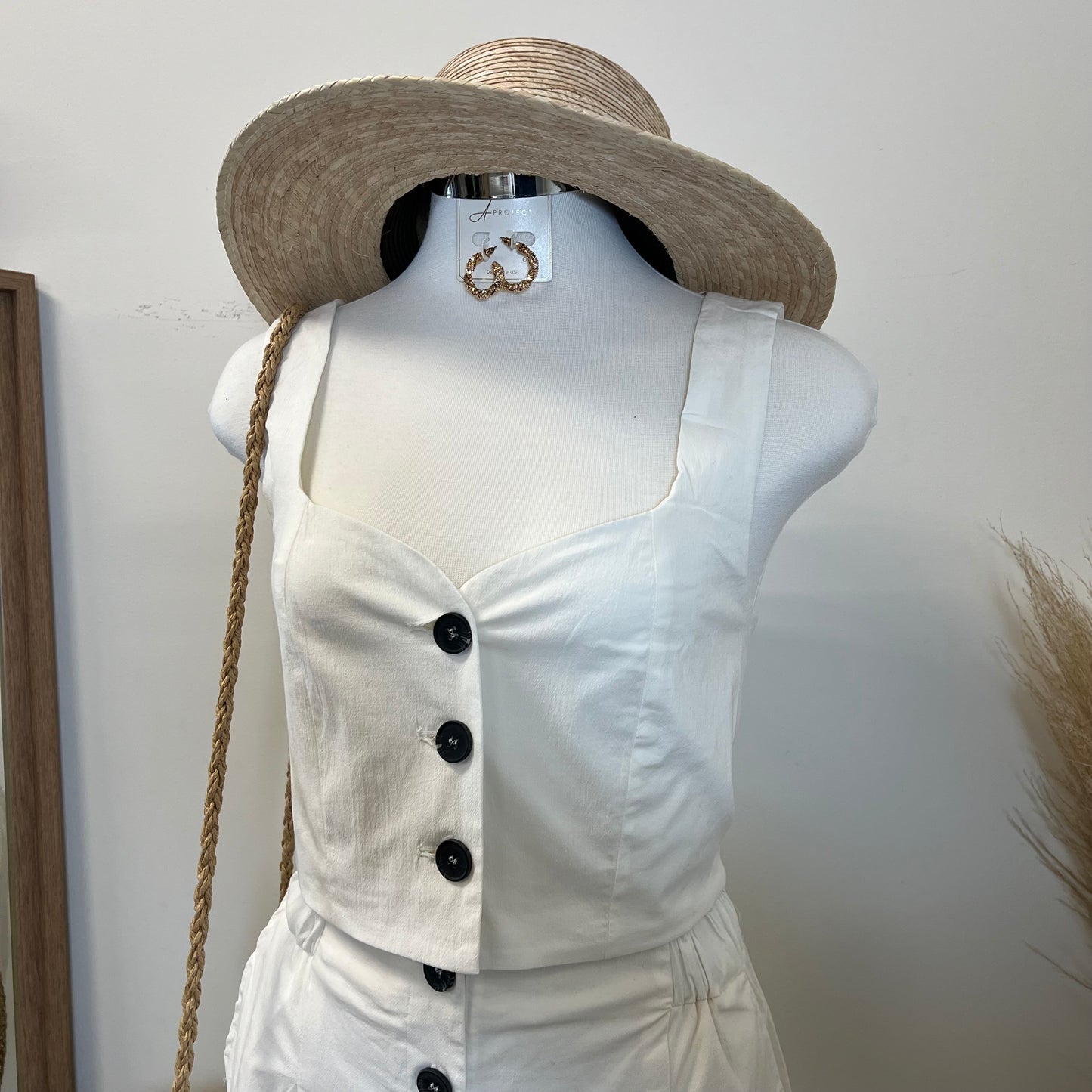 Aurora Linen Set-White