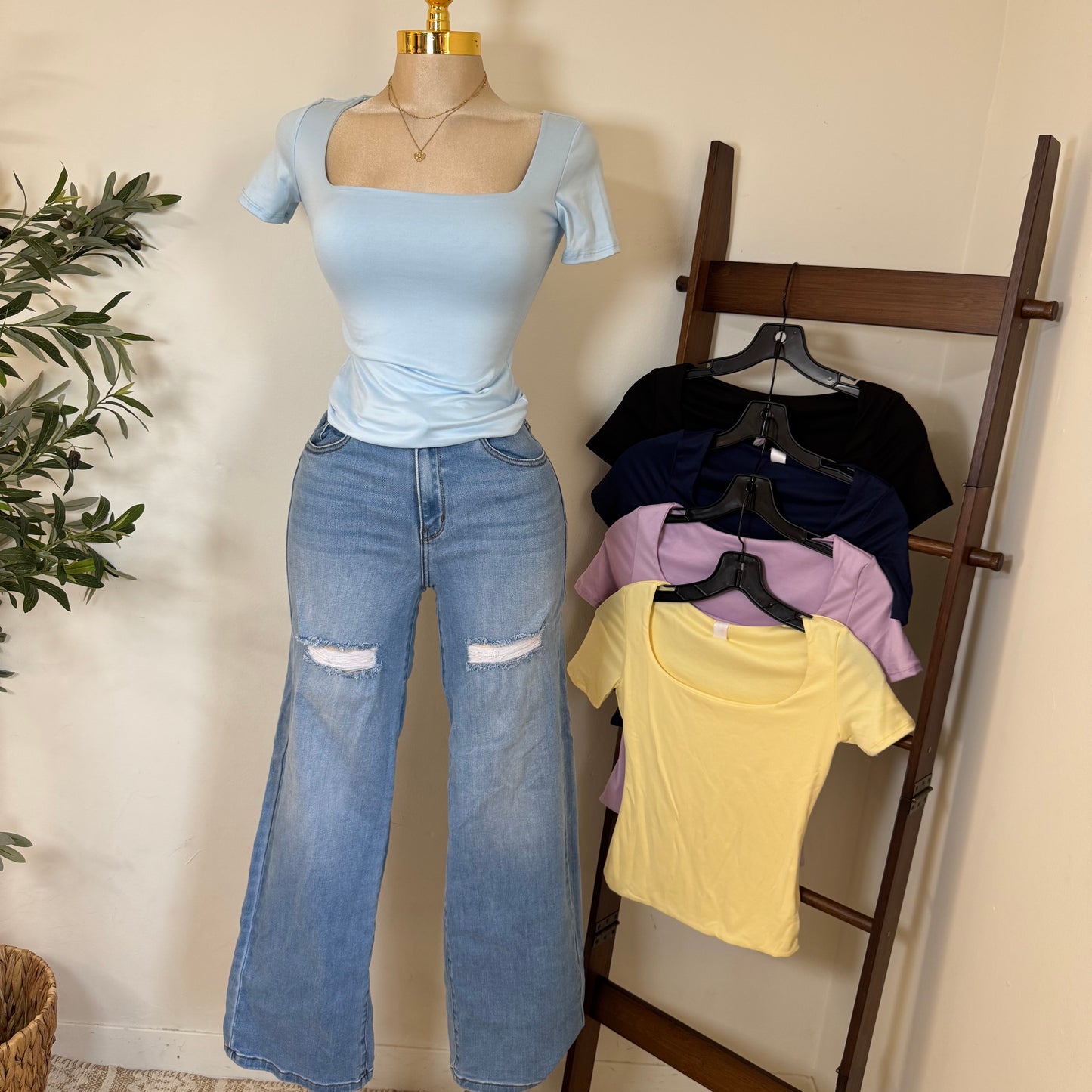 Double layered Soft Material Top