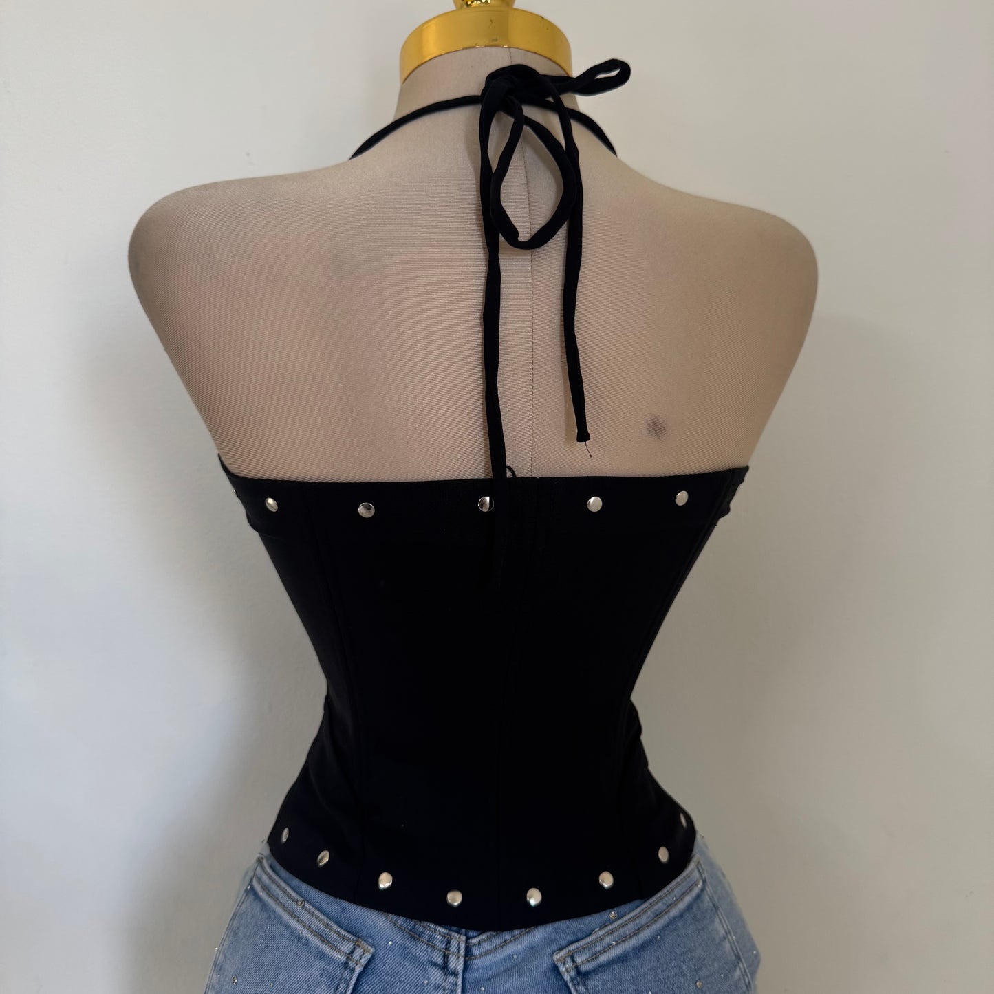 La Yaquesita Corset Top-Black