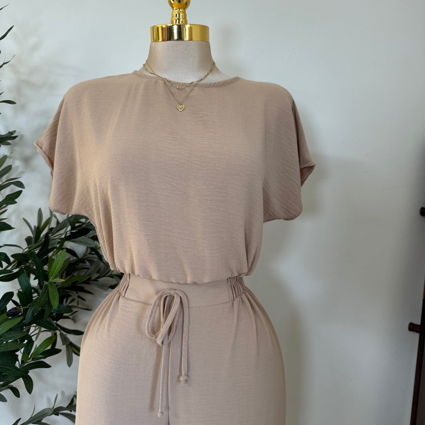 Comfy Pant Set-Khaki