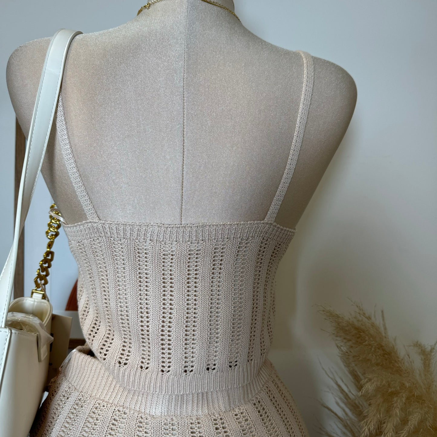Vacation Skirt Set-Beige