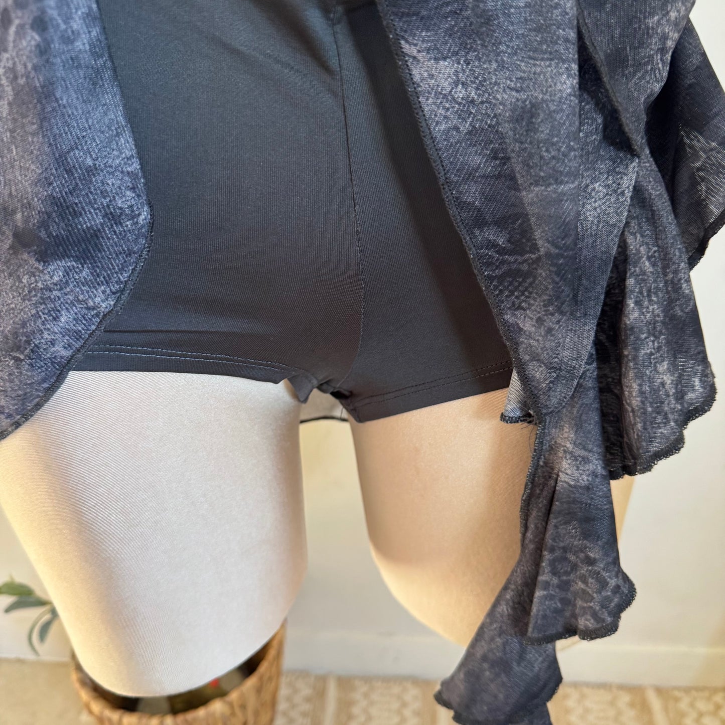 Sexy Cowl Set-Charcoal