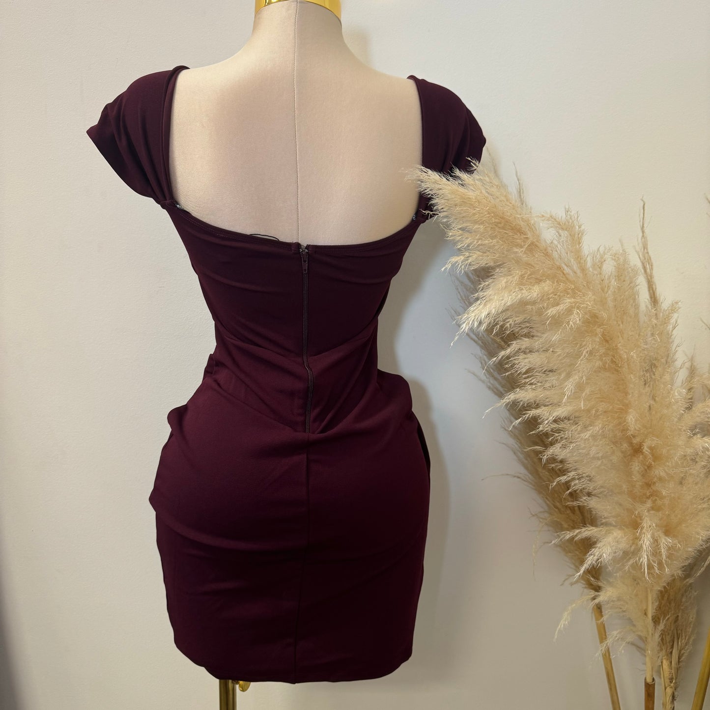 Liséth Dress-Burgundy