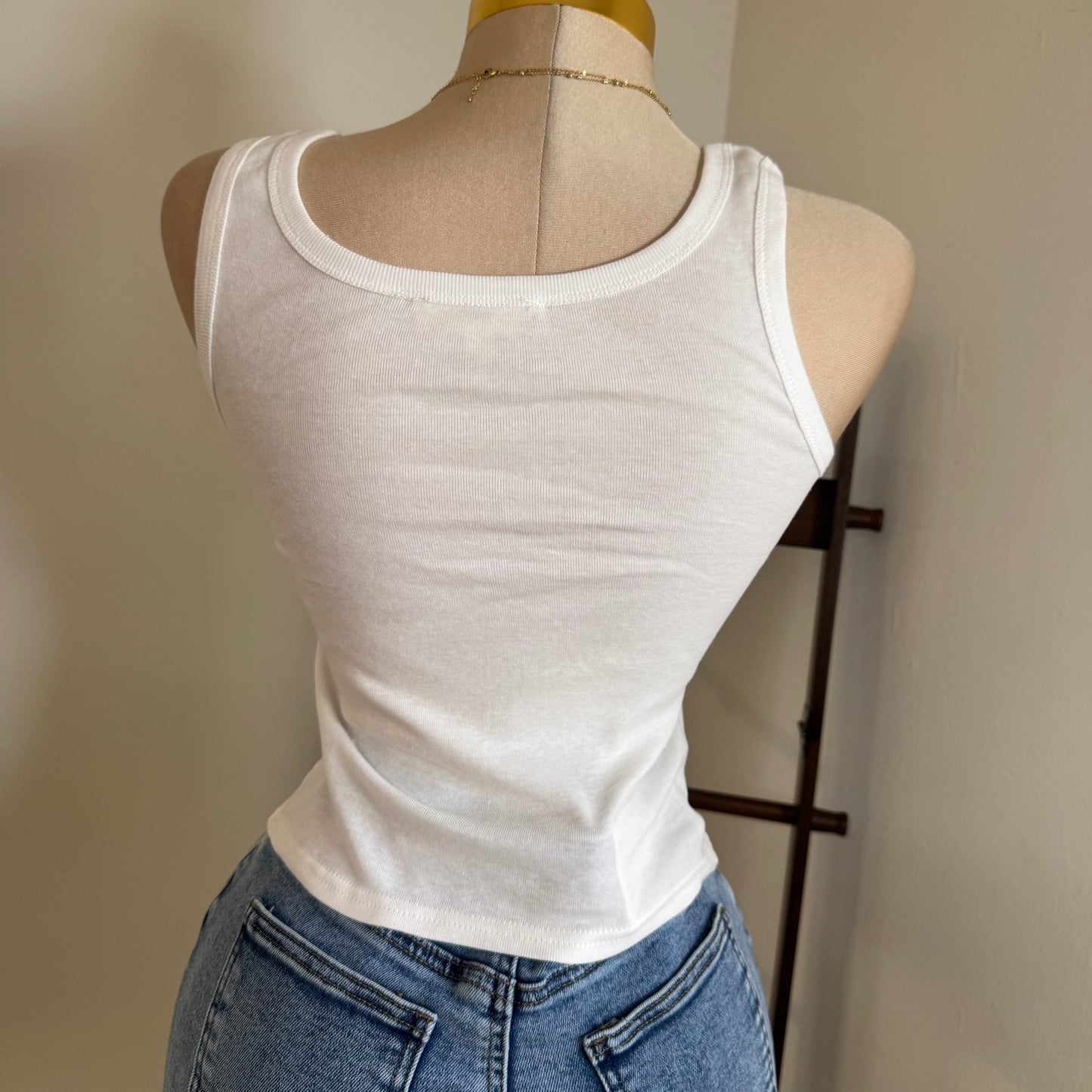 LA Tank Top-White