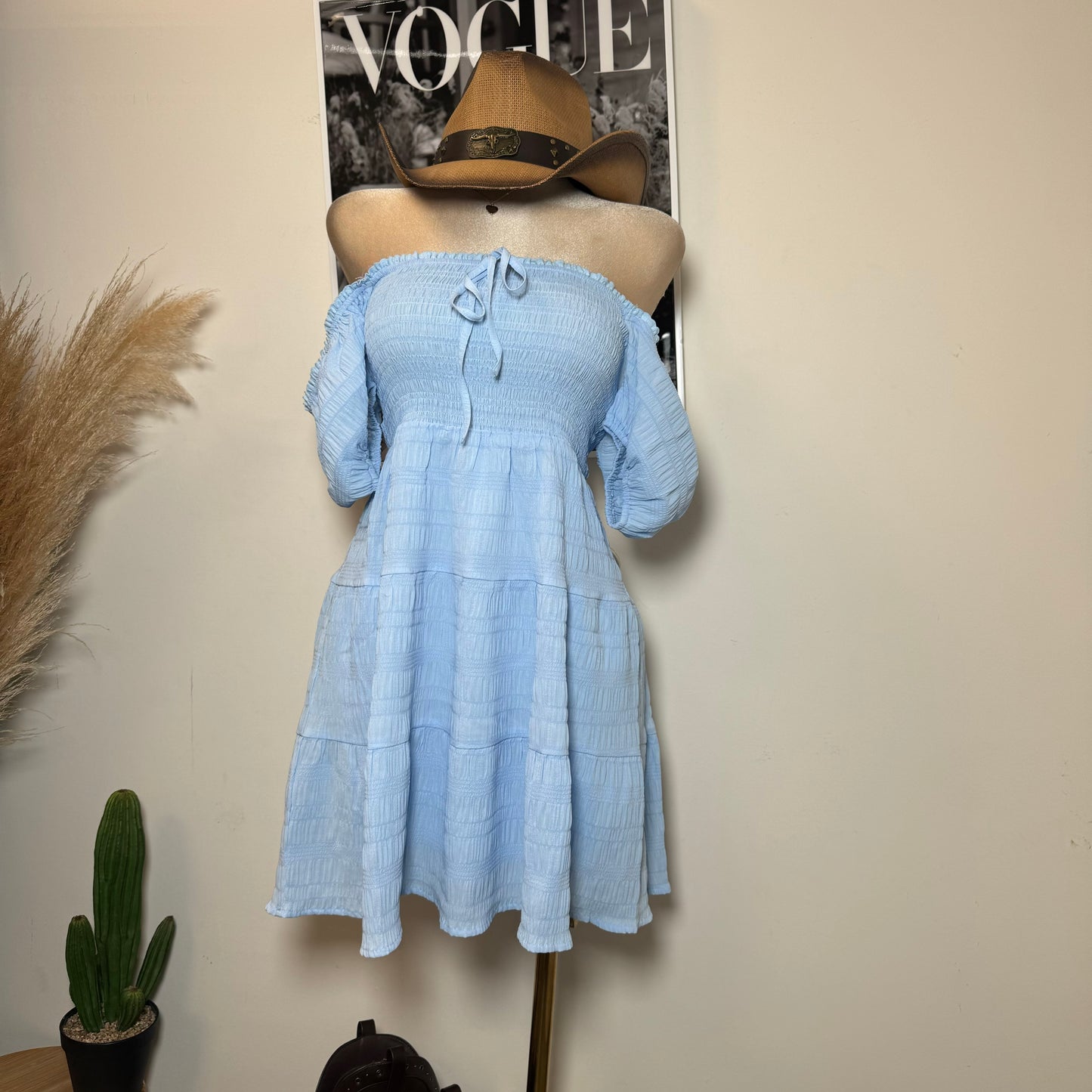Vaquerita Dress-Baby Blue
