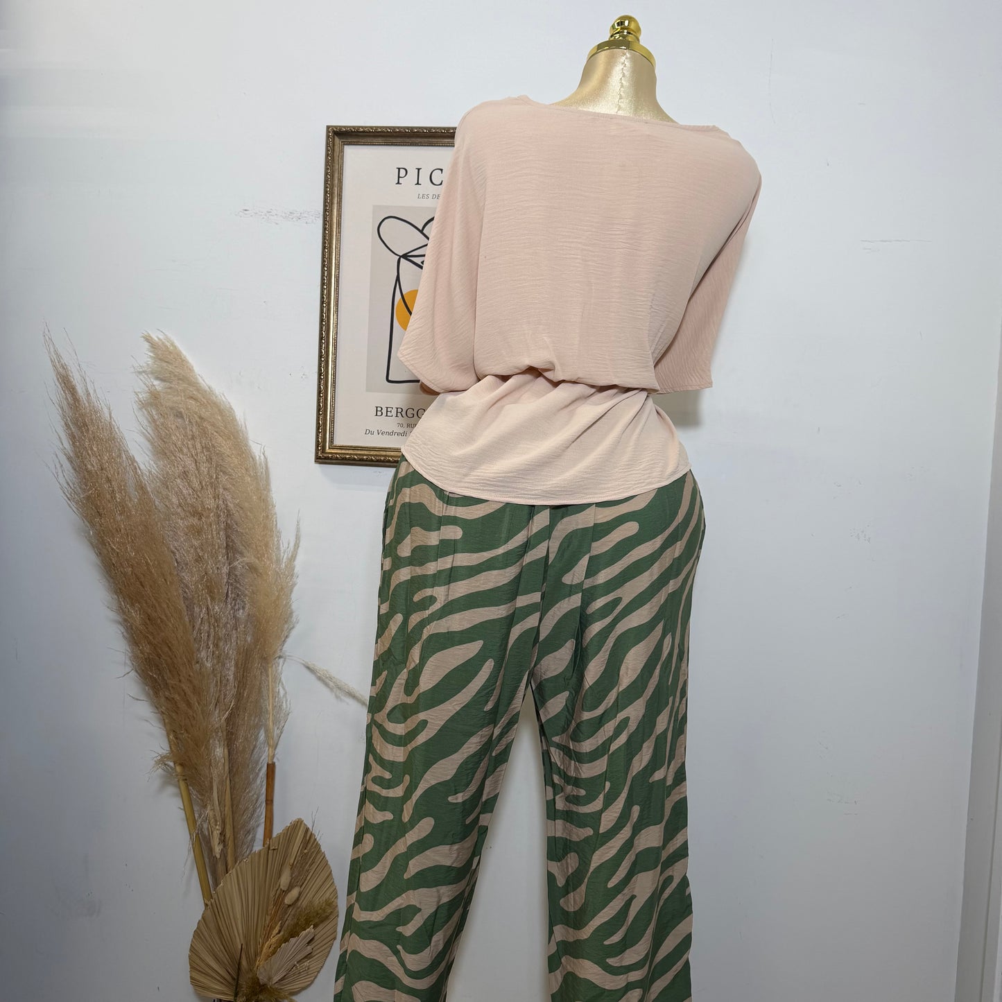 PL-Green Combo Pants -Green