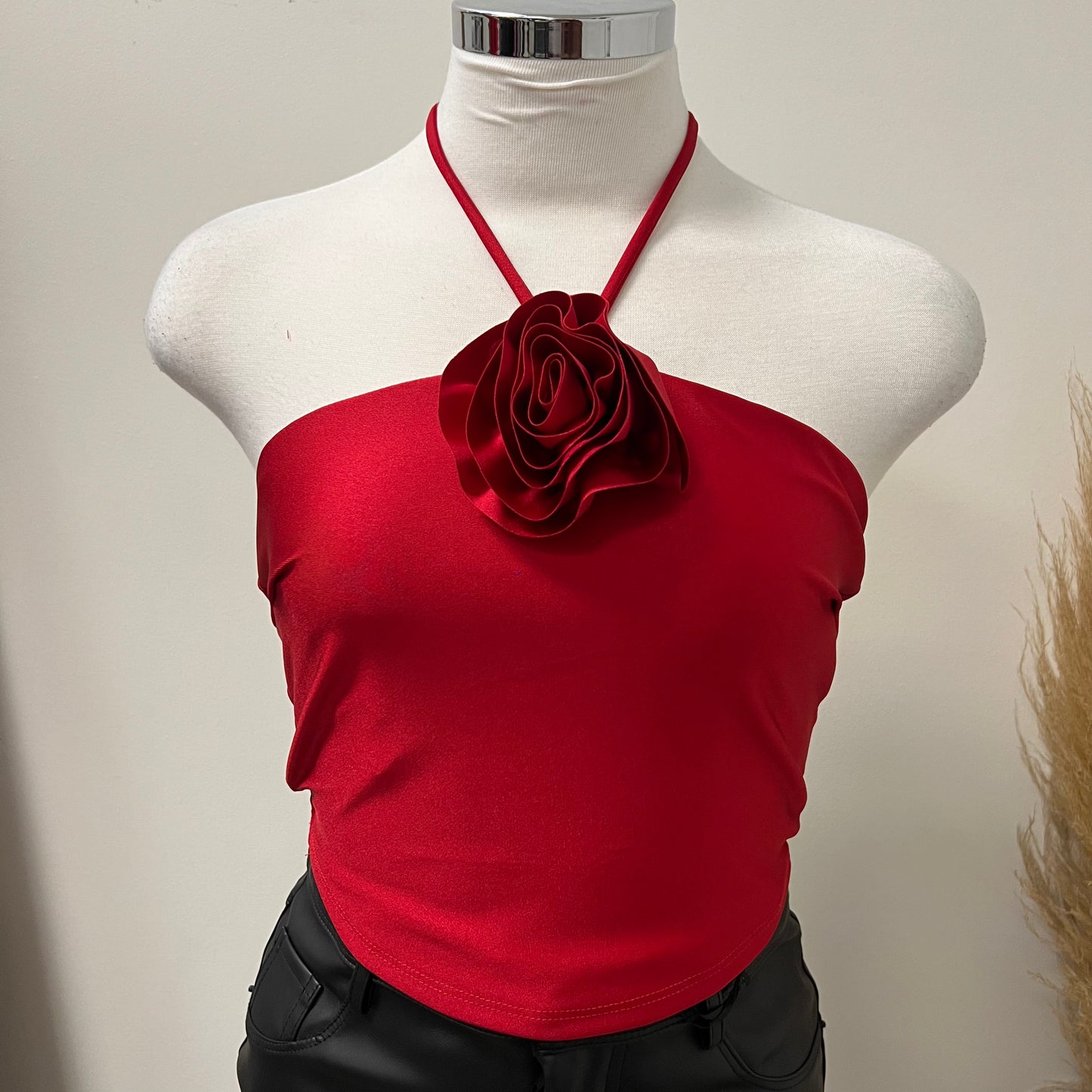 Flower Top-Red